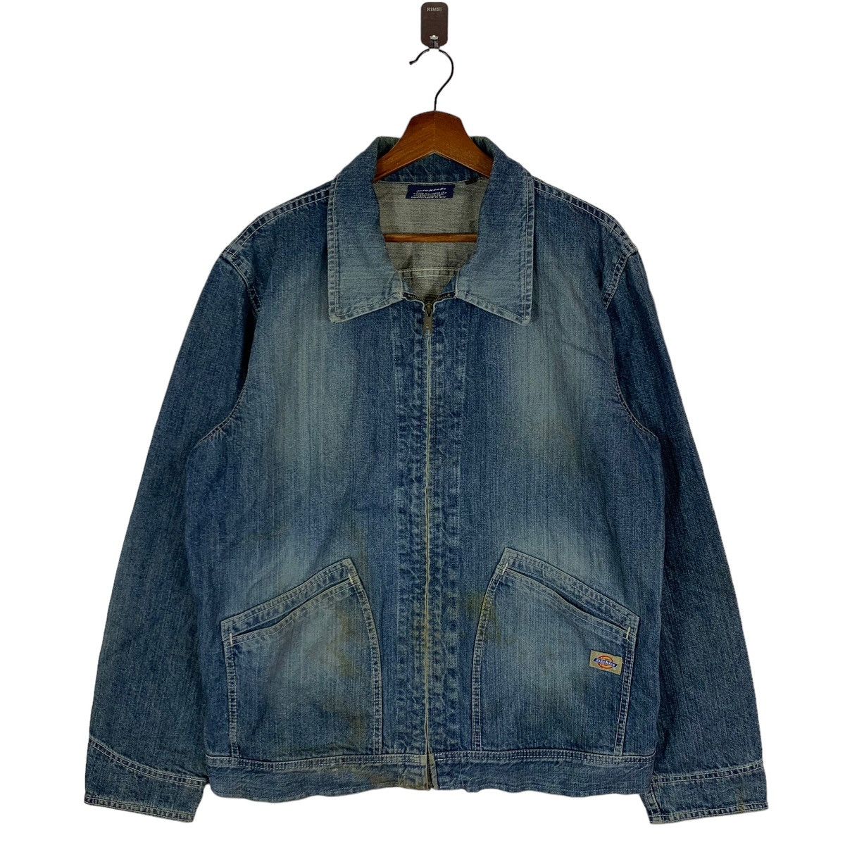 Dickies × Vintage VINTAGE DICKIES WORKERS DENIM ZIPPER JACKET Size US XL / EU 56 / 4 - 1 Thumbnail