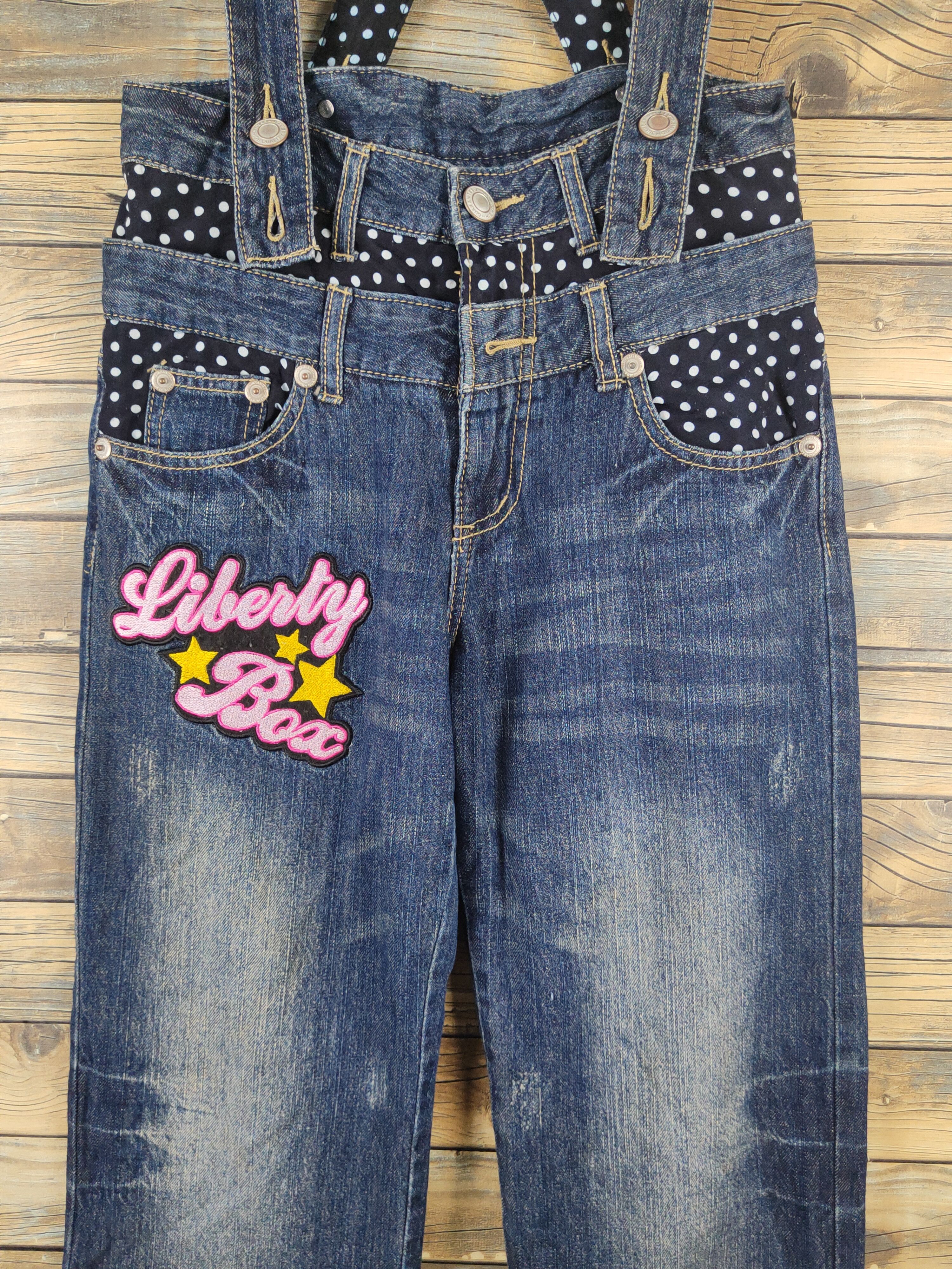 Japanese Brand DL Japanese Brand Dark Blue Suspender Soft Jeans #1090 Size 28" / US 6 / IT 42 - 5 Thumbnail
