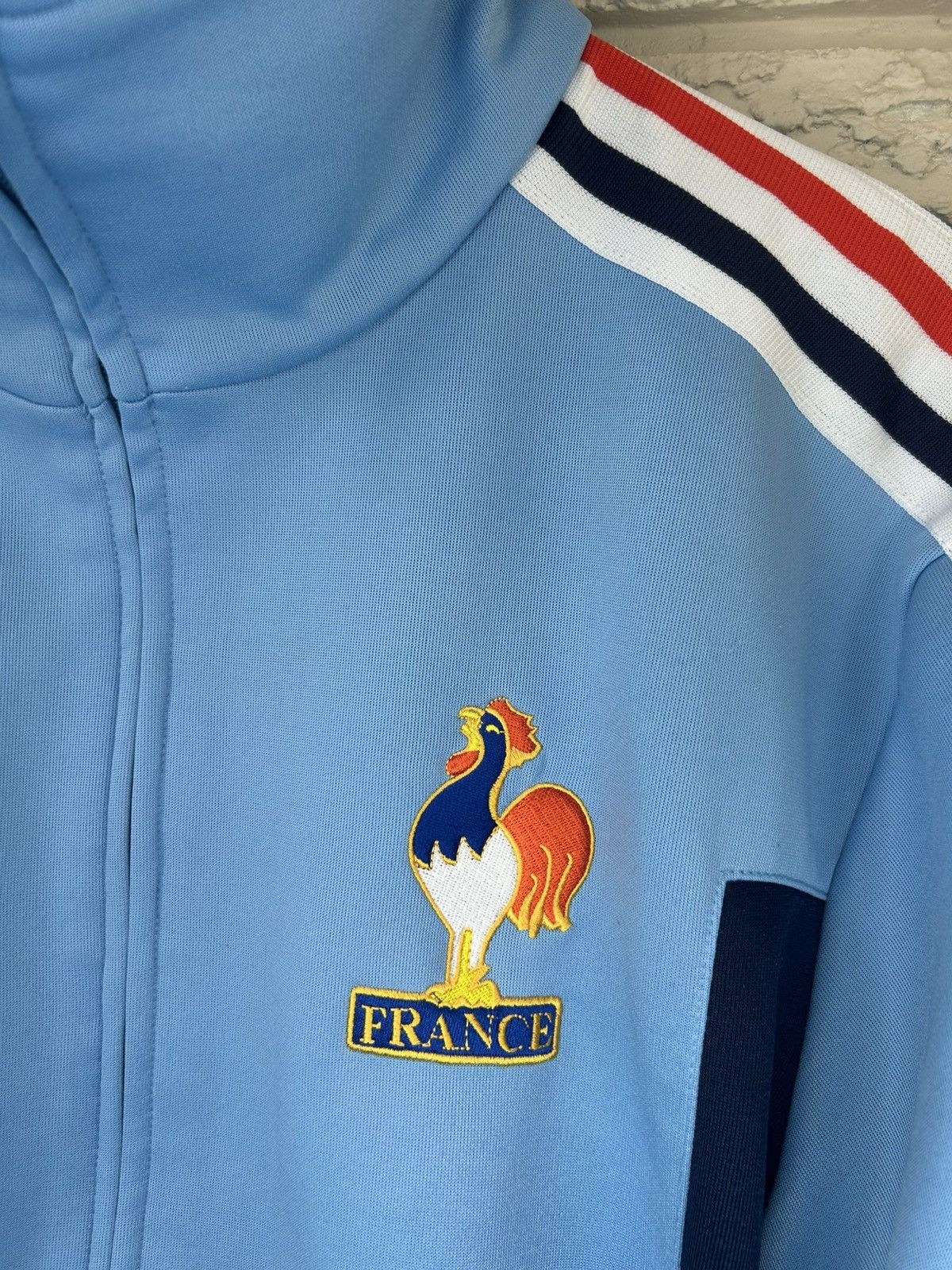Adidas Vintage Adidas France Retro World Cup Track Jacket Size US L / EU 52-54 / 3 - 4 Thumbnail