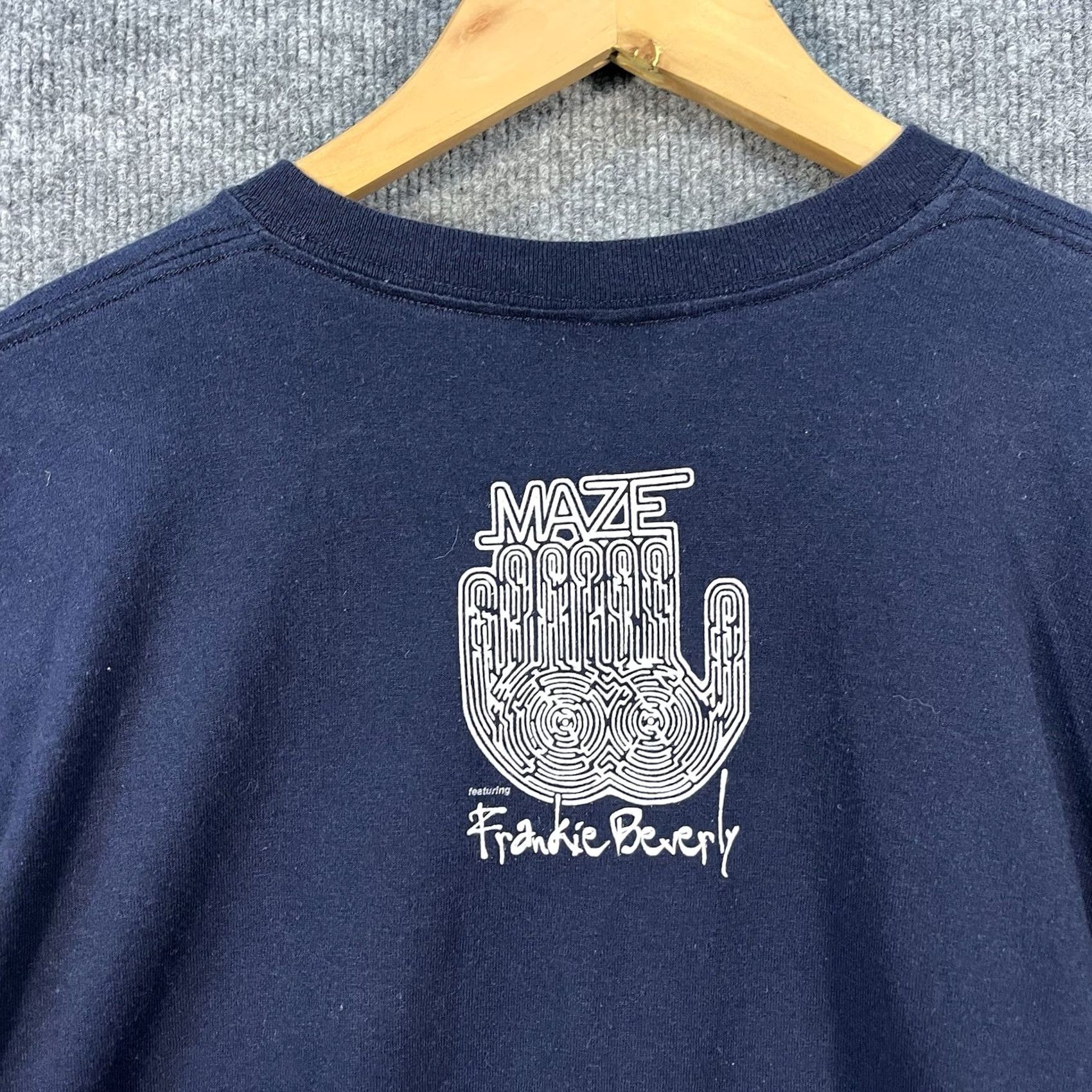 Vintage Maze Frankie Beverly T-Shirt Mens XL Blue Vintage Size US XL / EU 56 / 4 - 3 Thumbnail