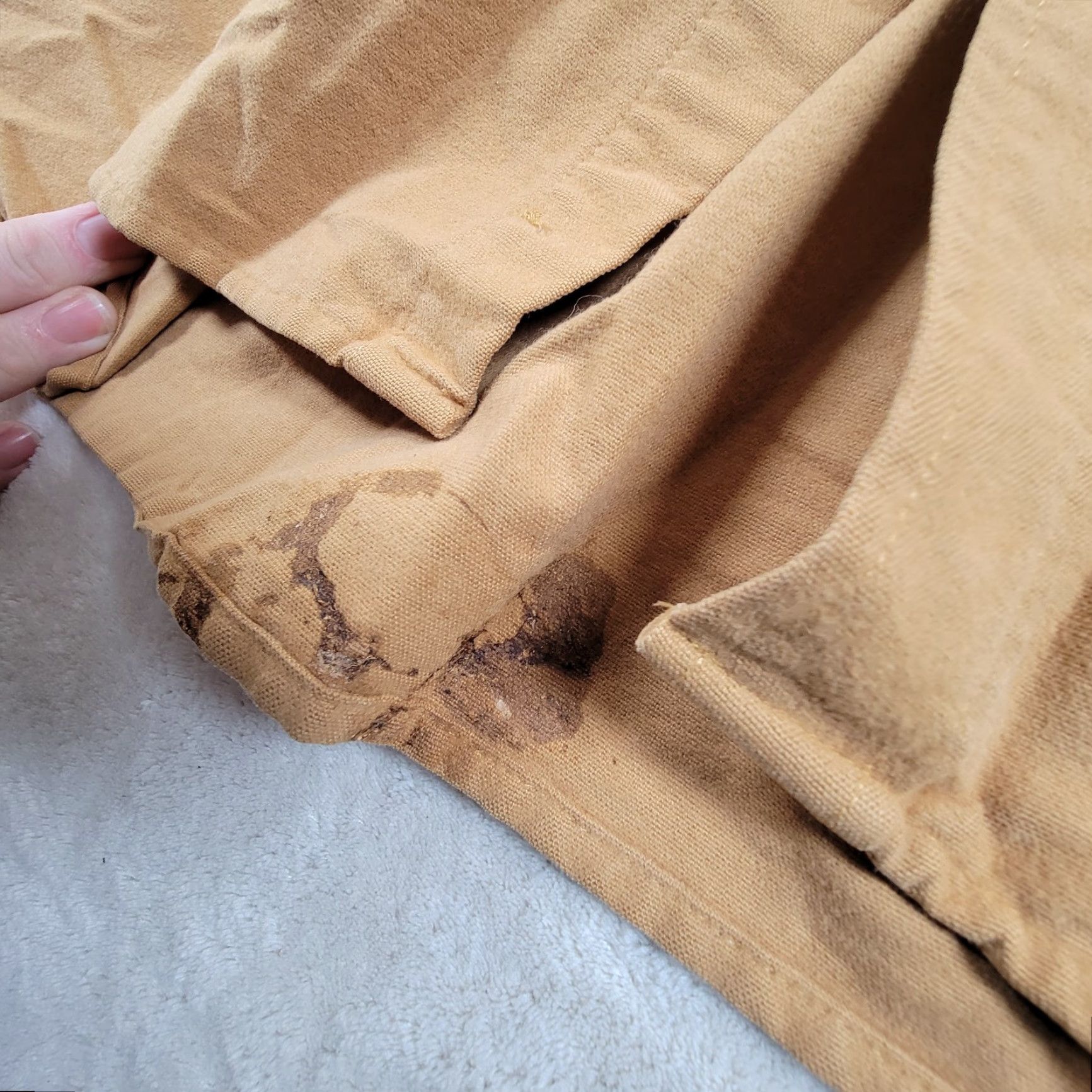 Vintage LLBEAN Workwear Fleece Lined Shirt Jacket Adult Large Tan Brown Shacket Plaid Lined 90s Grunge Retro Casual Workwear Mens Size US L / EU 52-54 / 3 - 6 Thumbnail