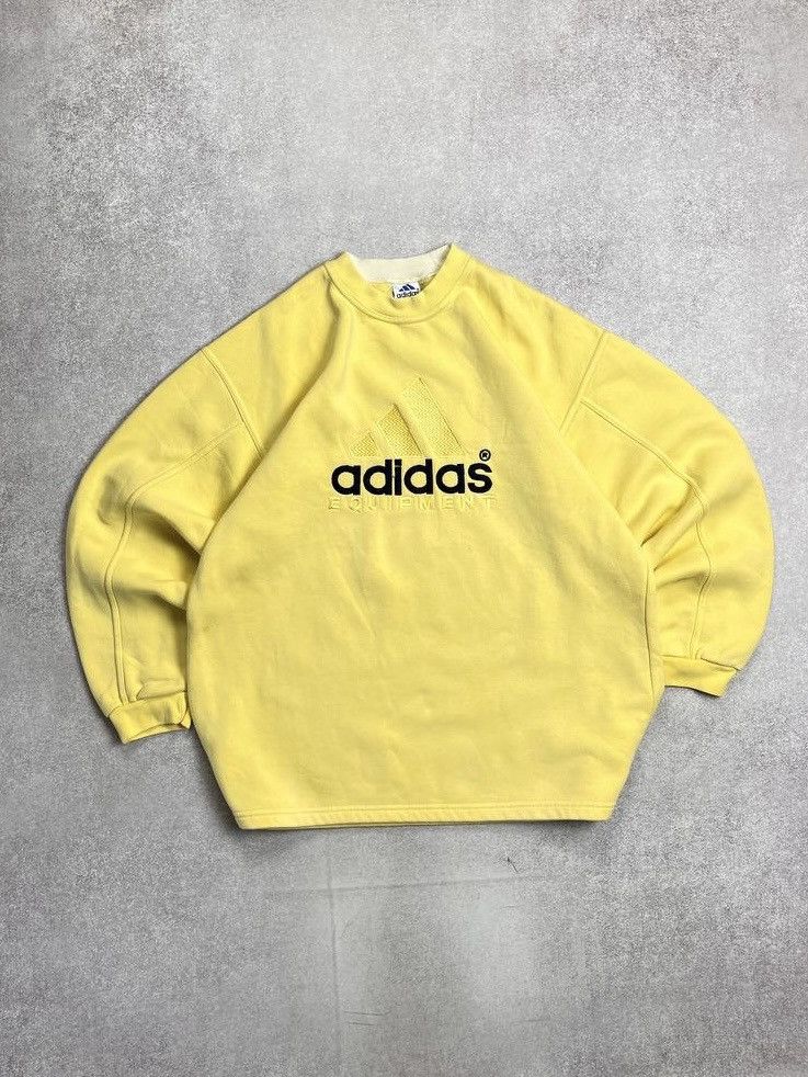 Adidas Vintage Adidas Equipment Big Logo Embroidery Sweatshirt XL Size US XL / EU 56 / 4 - 1 Thumbnail