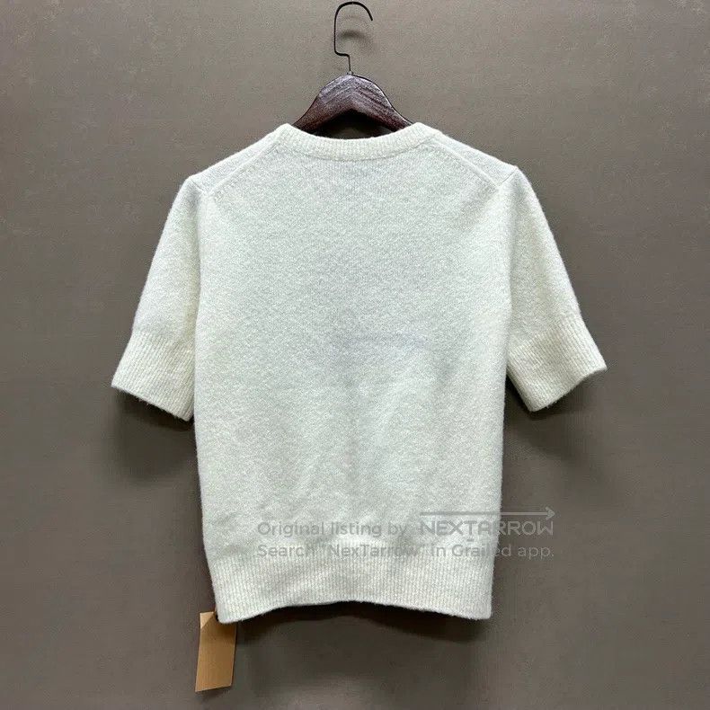 Louis Vuitton Louis Vuitton White monogrammed logo cashmere sweater Size M / US 6-8 / IT 42-44 - 2 Thumbnail