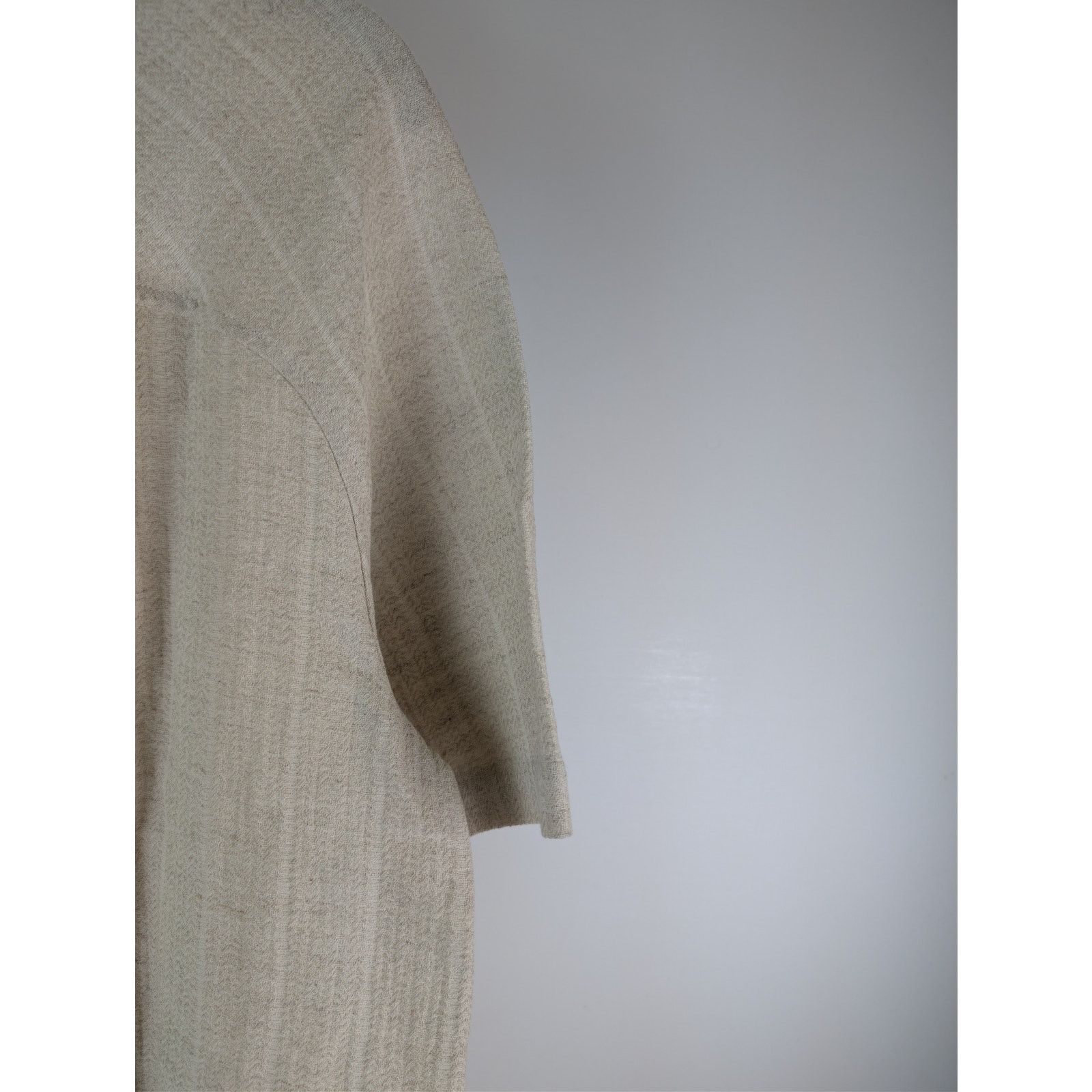 Jacquemus o1rshd1 La Chemise Fonccio camp-collar Button up shirt Beige Size US M / EU 48-50 / 2 - 13 Thumbnail