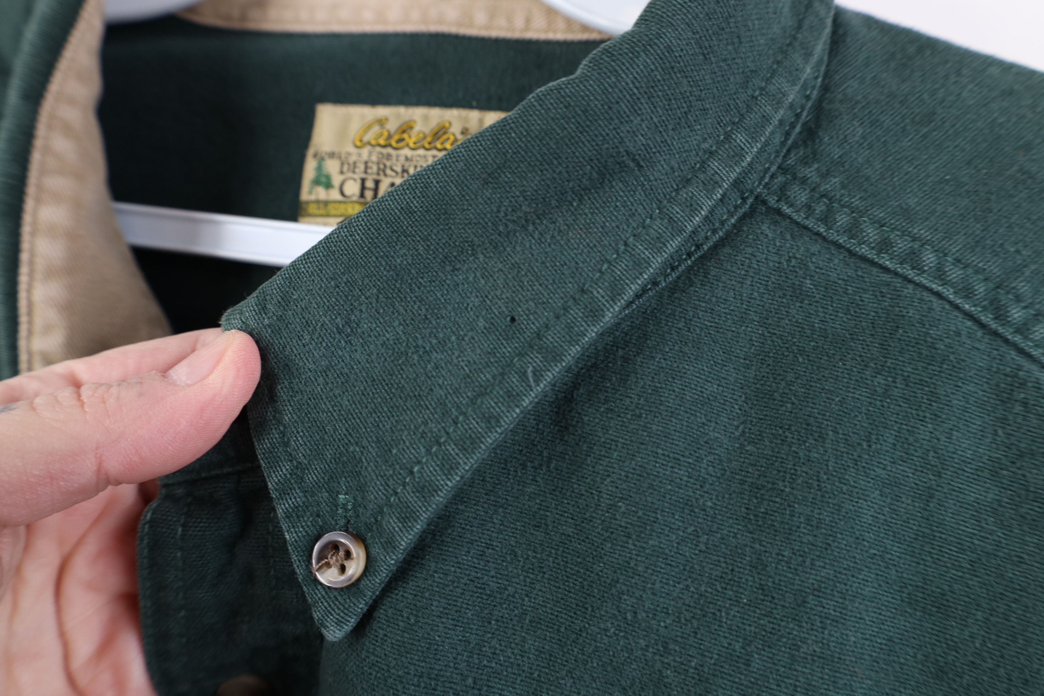 Cabelas Vintage 90s Cabelas Deerskin Chamois Cloth Button Shirt Size US XXL / EU 58 / 5 - 10 Thumbnail
