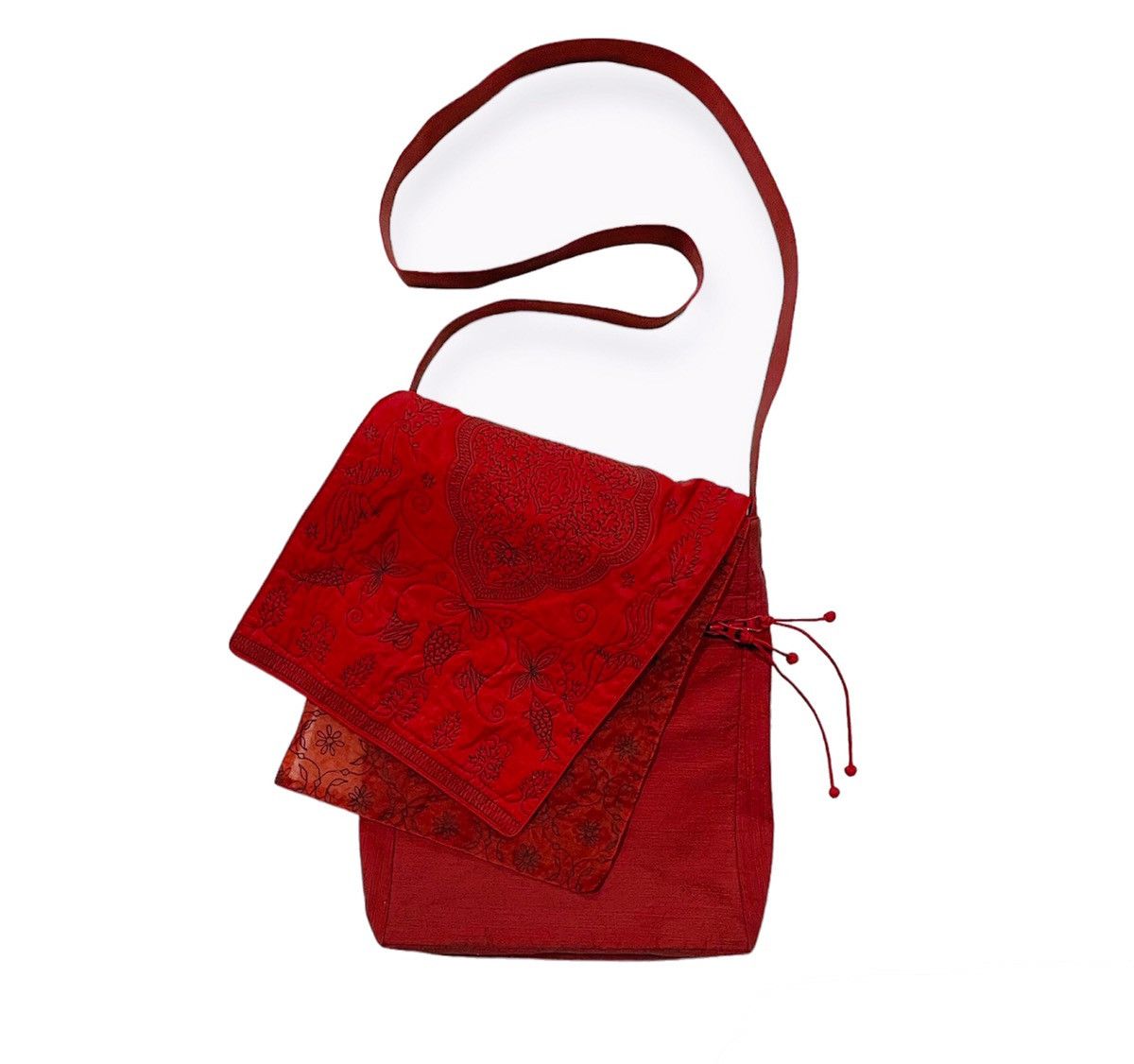Issey Miyake Haat Makiko Minagawa Crossbody Bag in Red, Men's