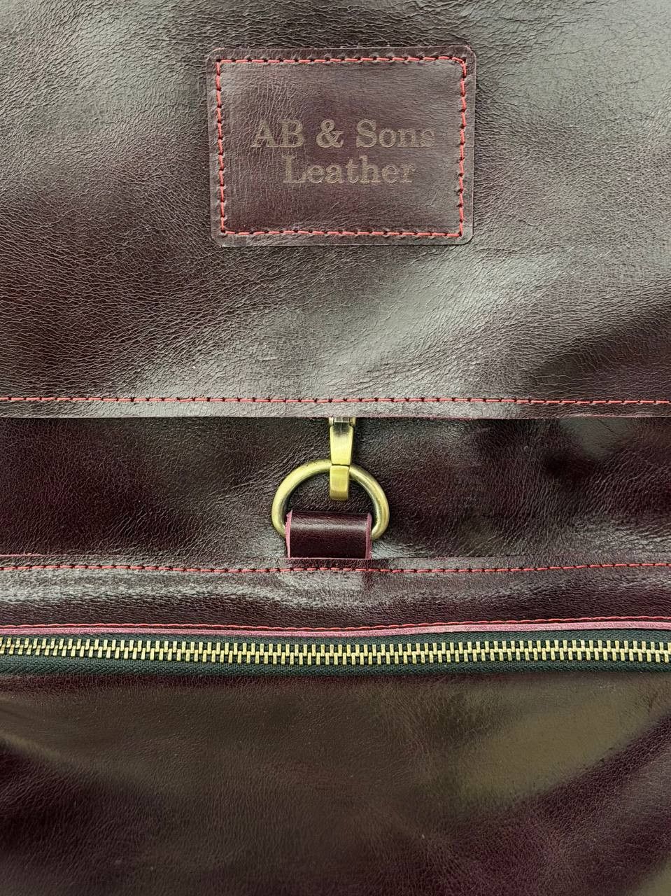 Handmade Leather backpack. Laptop backpack. Genuine Shiny leather Size ONE SIZE - 6 Thumbnail