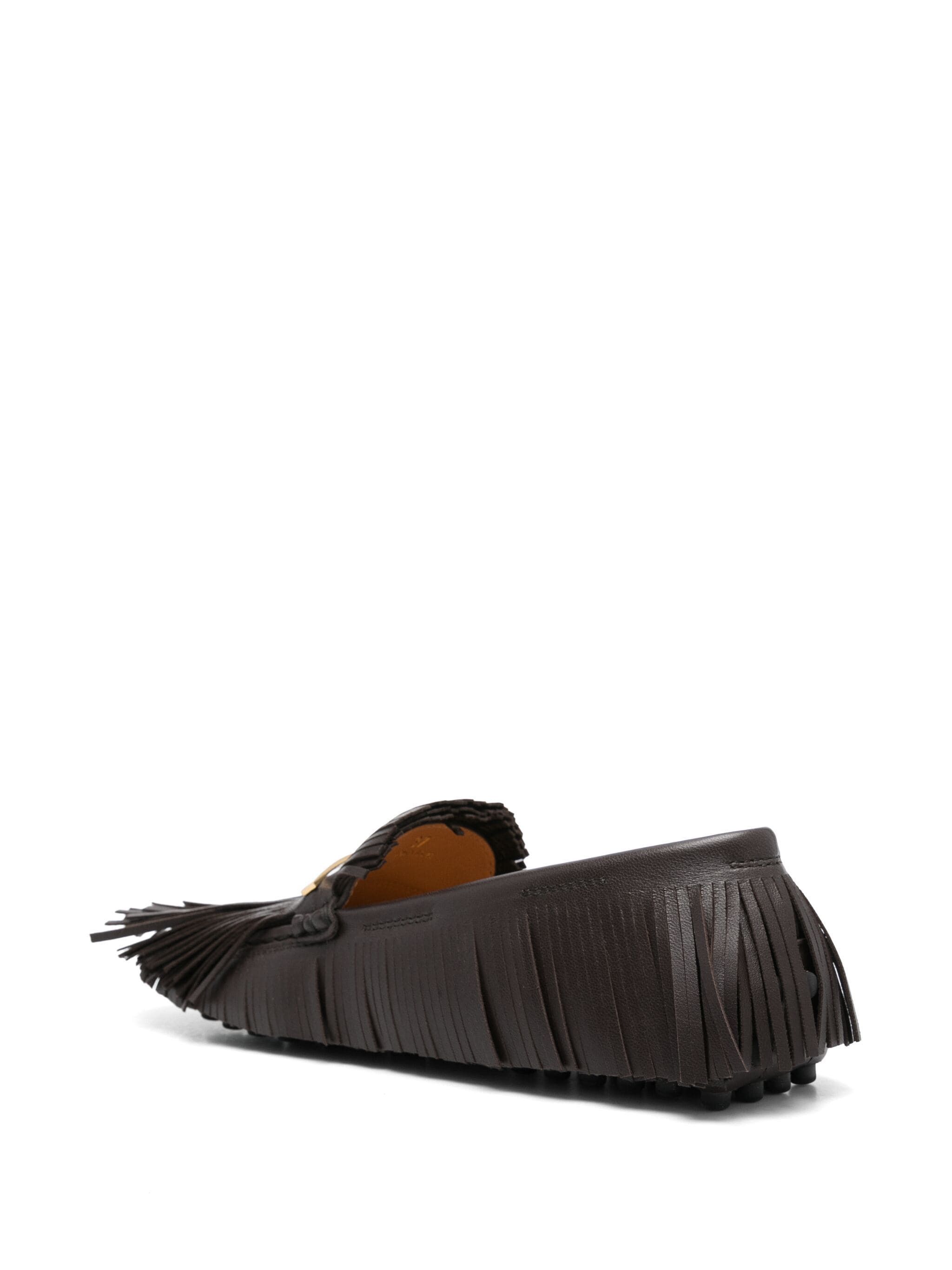 Tod's o1s22i1n1024 Yorky Loafers in Brown Size US 8 / IT 38 - 3 Thumbnail