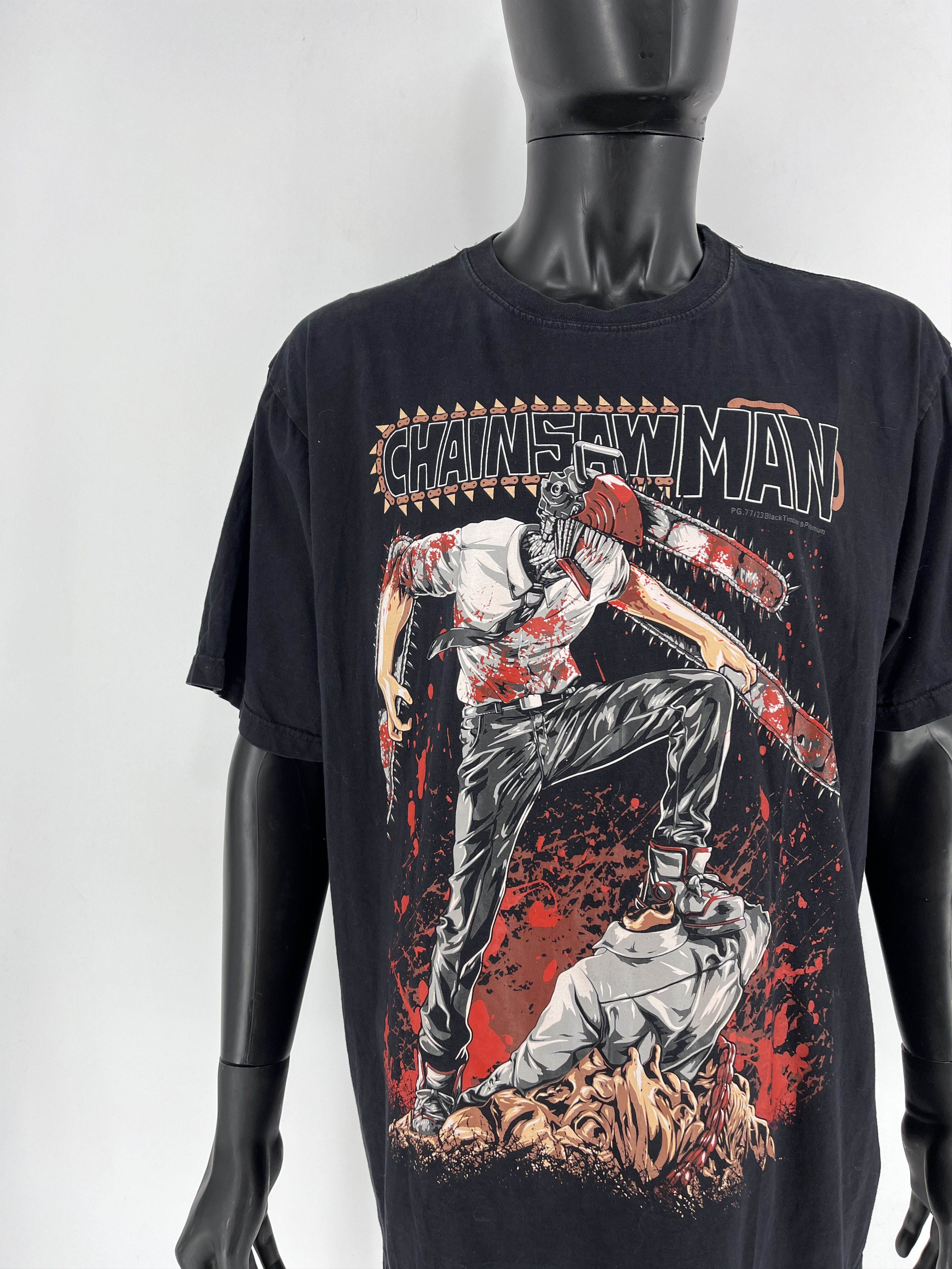 Anime Rare CHAINSAW MAN Anime Manga Limited Fans Mad Size US XXL / EU 58 / 5 - 6 Thumbnail