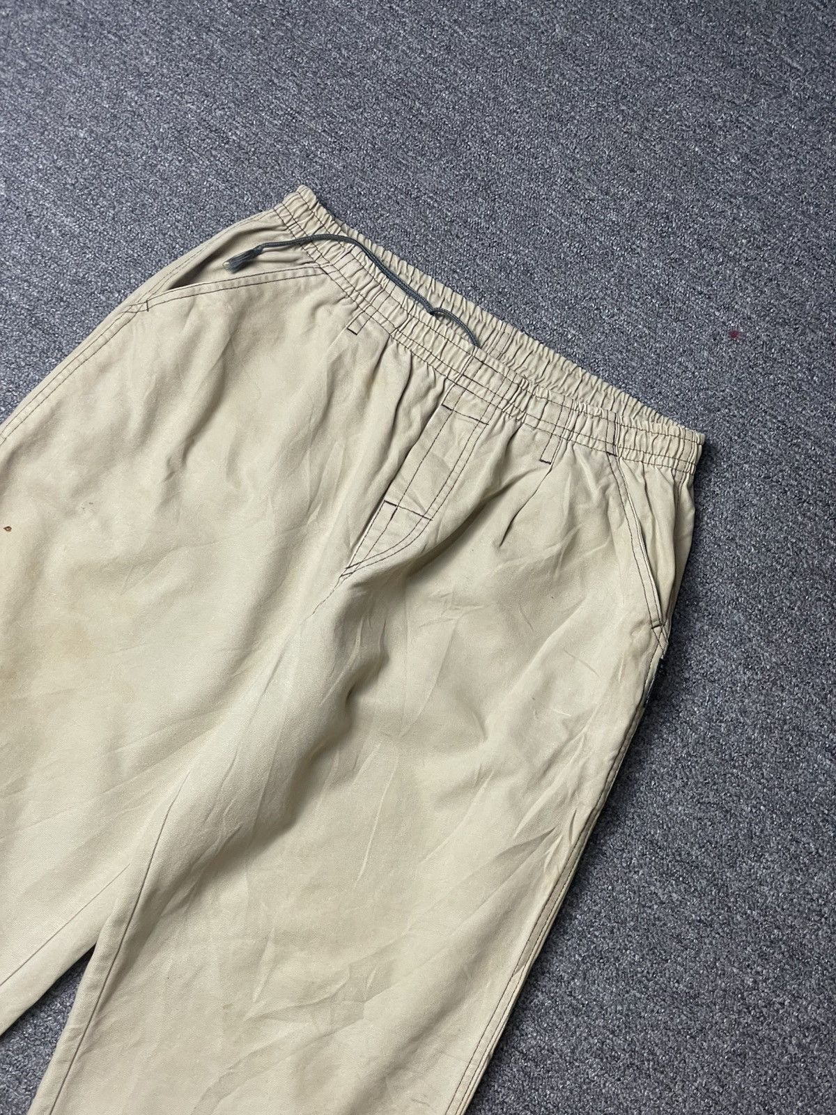 Japanese Brand × Quiksilver × Vintage Quiksilver Brand Elastic Waist Linen Pants (111) Size US 30 / EU 46 - 4 Thumbnail