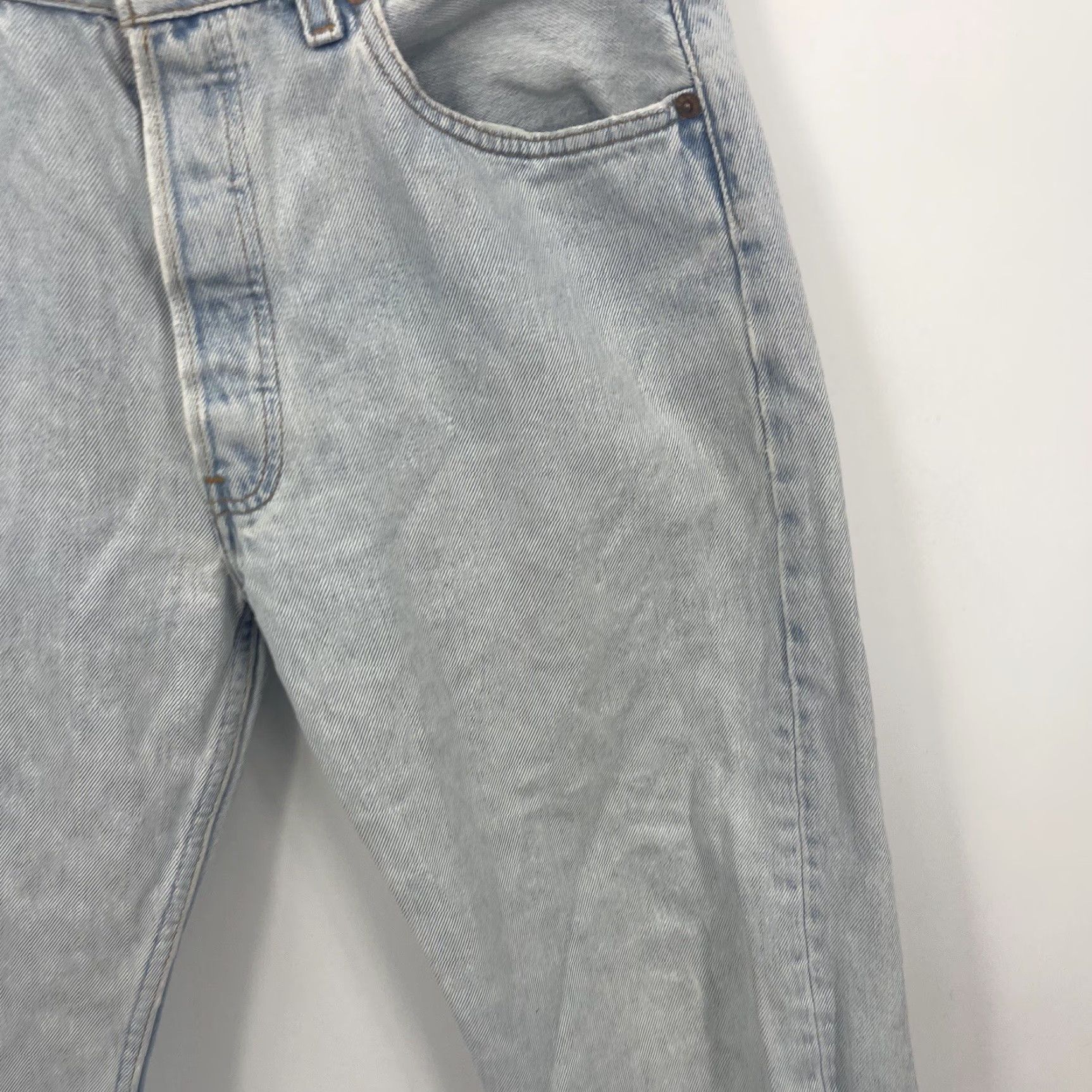 Levi's VINTAGE Levi's 501 High Rise Denim Jeans Womens 33 Blue Cut Off USA Jorts Size 24" / US 00 / IT 34 - 4 Thumbnail