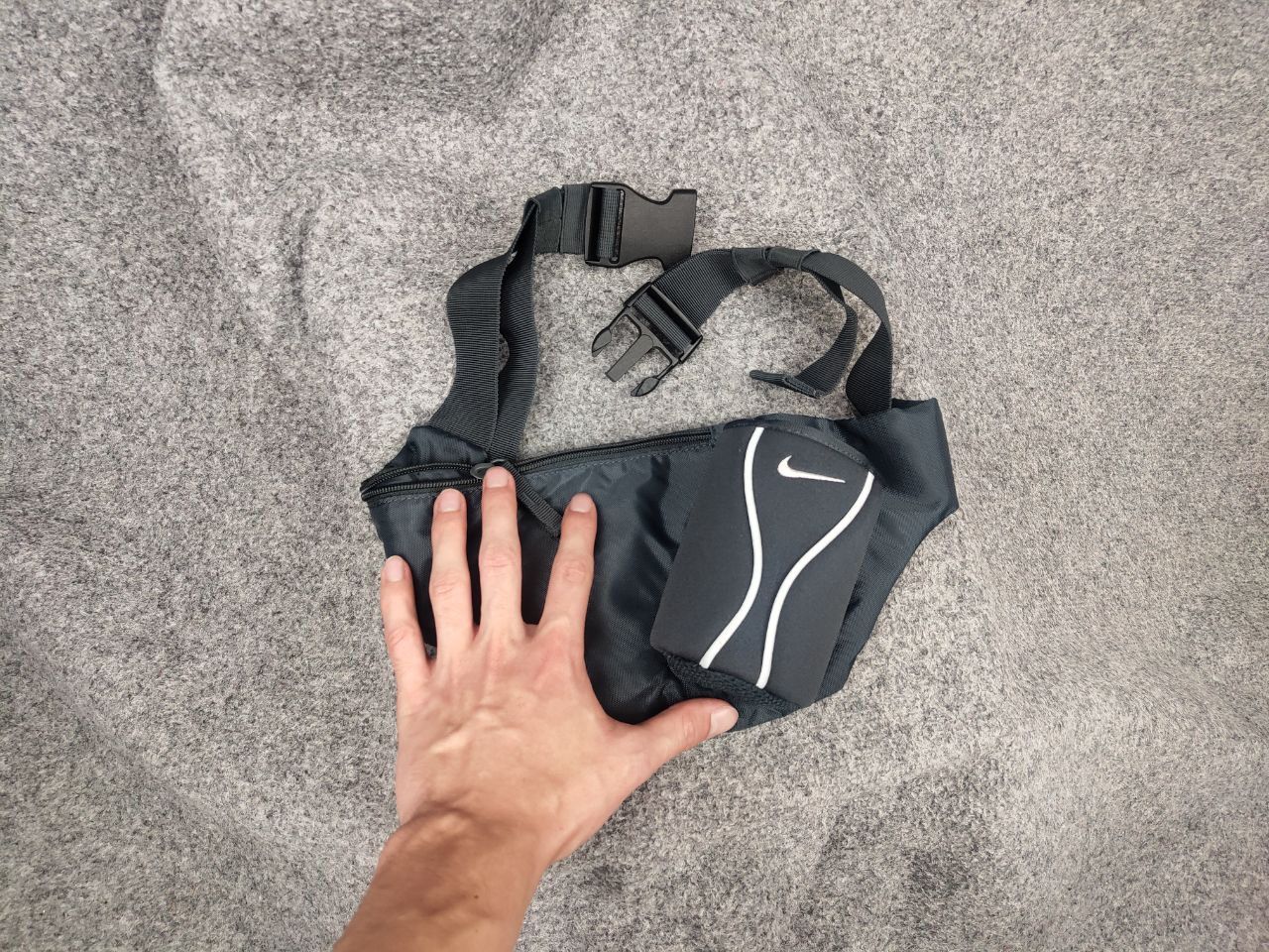 Nike Vintage 90's Nike Water Bottle Holder waist Gray bag hiking Size ONE SIZE - 6 Thumbnail