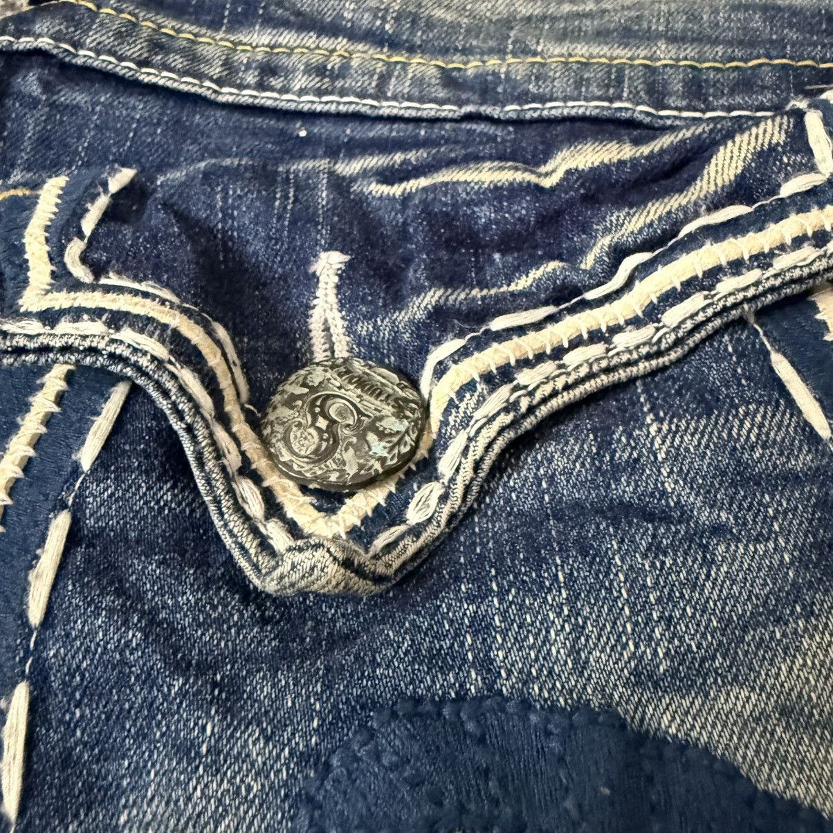 Hysteric Glamour Flared Opium Studio PR Distressed Denim Archive y2k Style Size US 34 / EU 50 - 10 Thumbnail