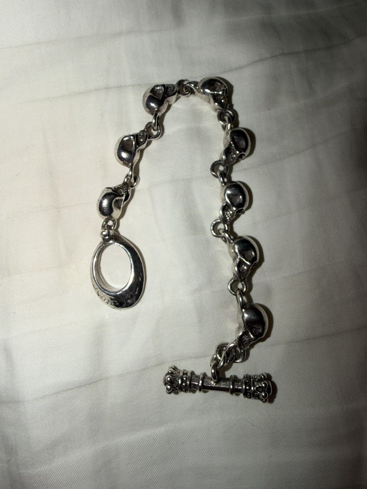 King Baby Studio King Baby Sterling Silver Skull Bracelet Size ONE SIZE - 9 Thumbnail