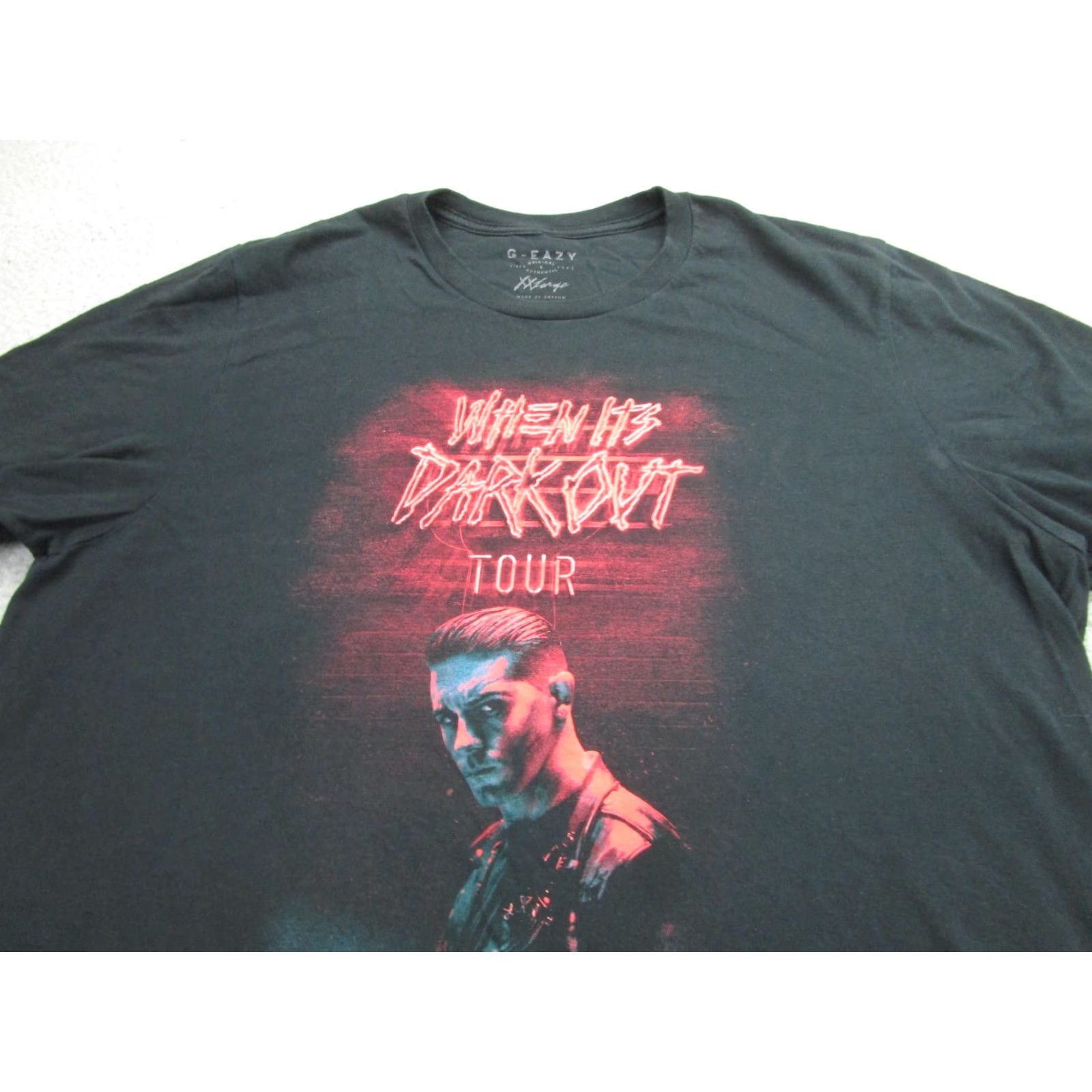 Vintage G-Eazy Shirt 2XL Black When It's Dark Out World Tour Tee Concert Rap Hip Hop Mens Size US XL / EU 56 / 4 - 2 Thumbnail