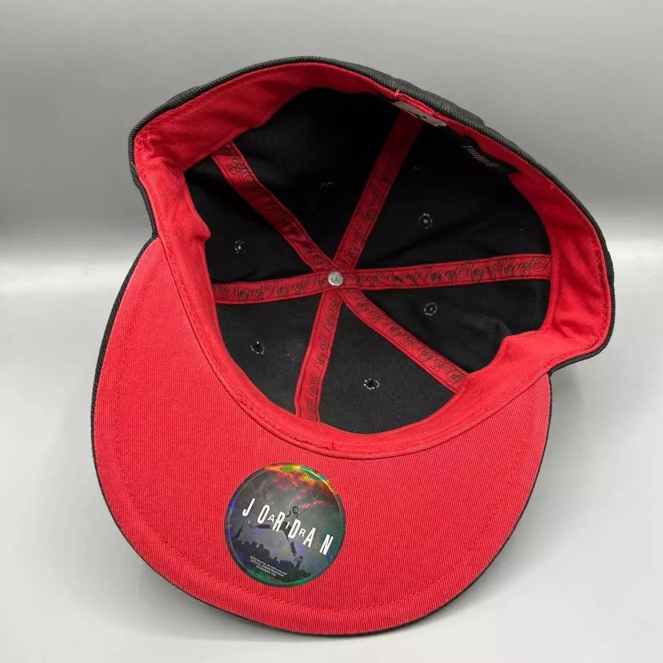 Jordan Brand Air Jordan Hat Men 7 1/2 Black Red Jumpman Fitted Cap Size ONE SIZE - 4 Thumbnail