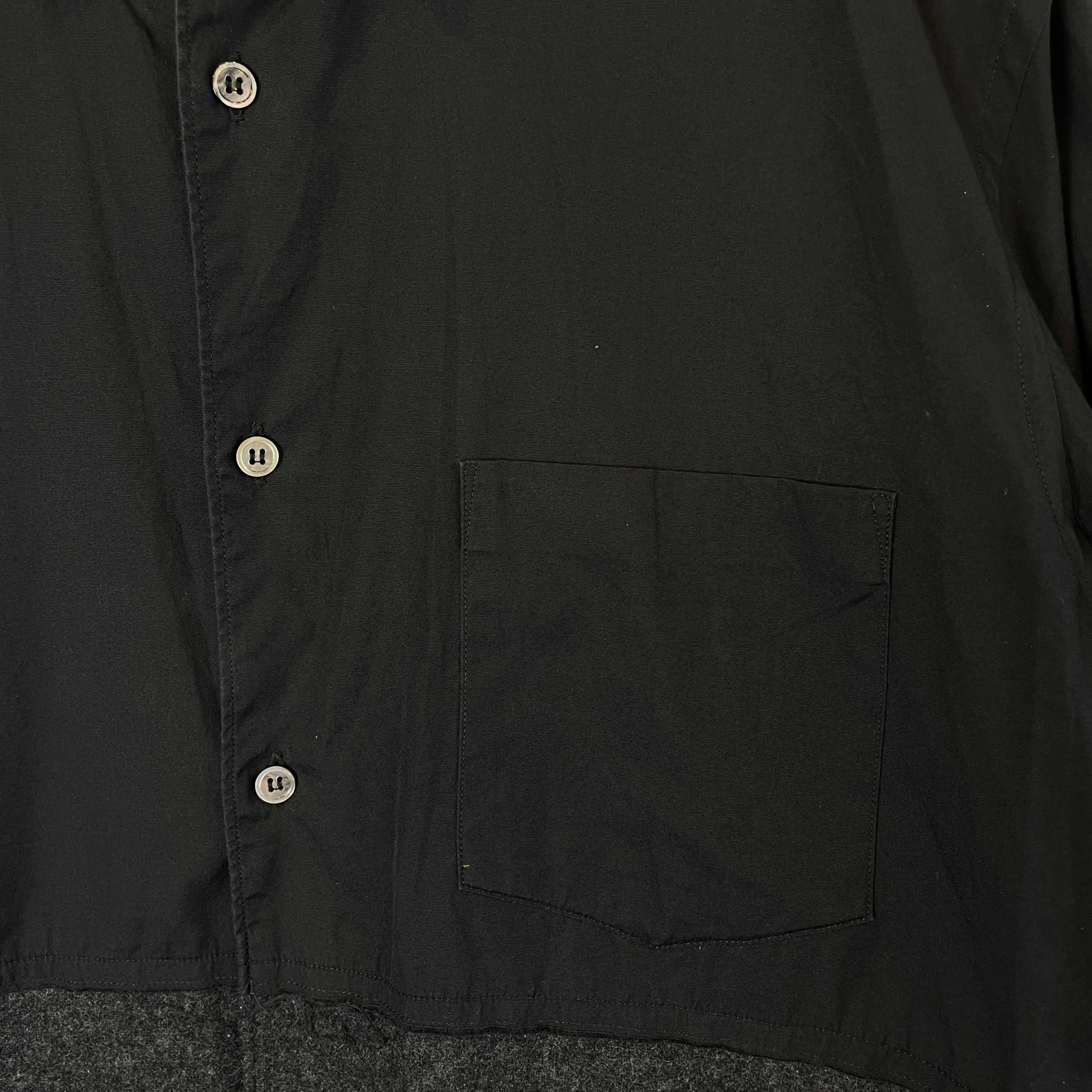 Comme des Garcons Homme Plus Comme des Garçons Homme Plus 2015 S/S Raw Edge Panel Shirt Size US M / EU 48-50 / 2 - 7 Thumbnail