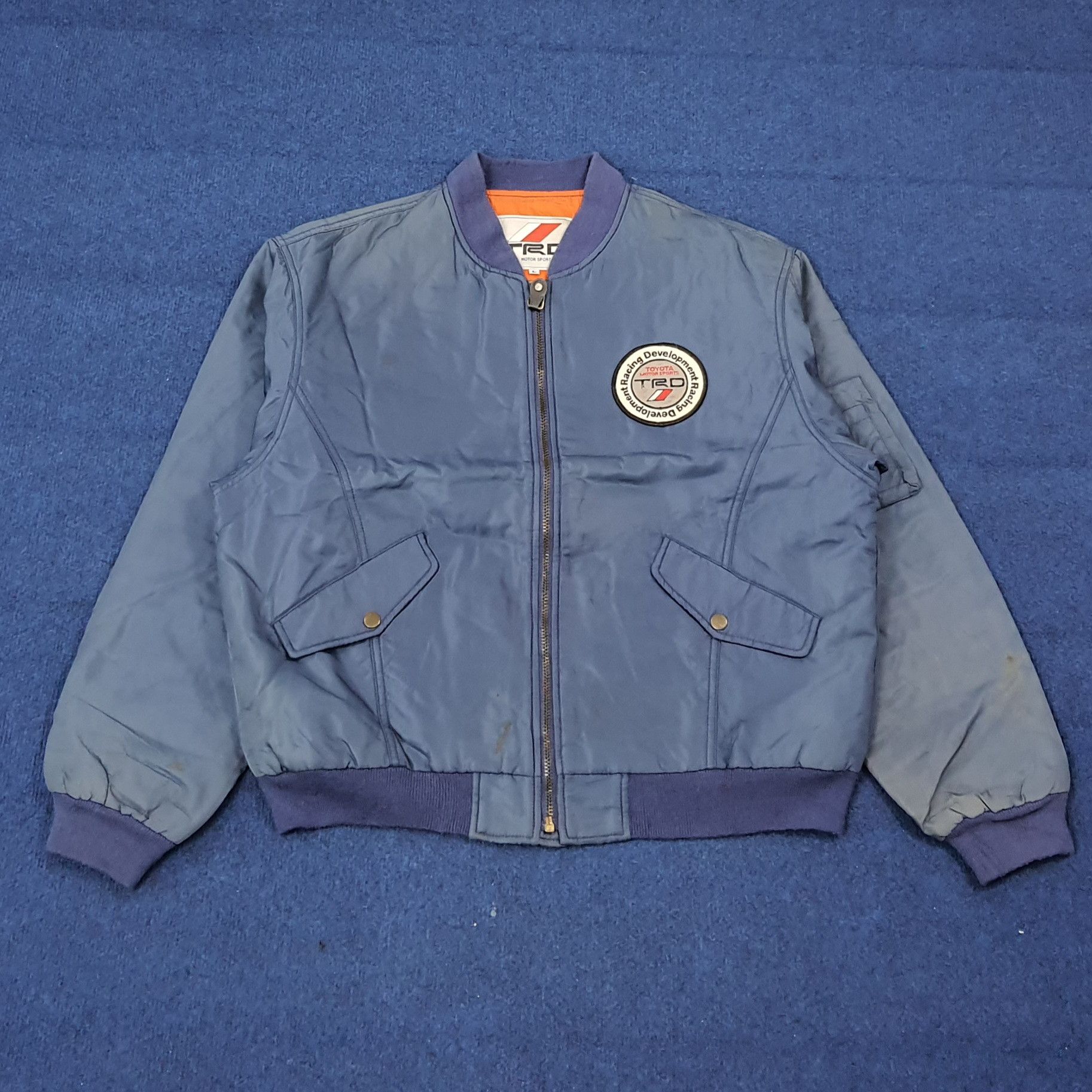 Japanese Brand Vintage 90s Toyota TRD Retro MA-1 Style Bomber C274N3 Size US L / EU 52-54 / 3 - 4 Thumbnail