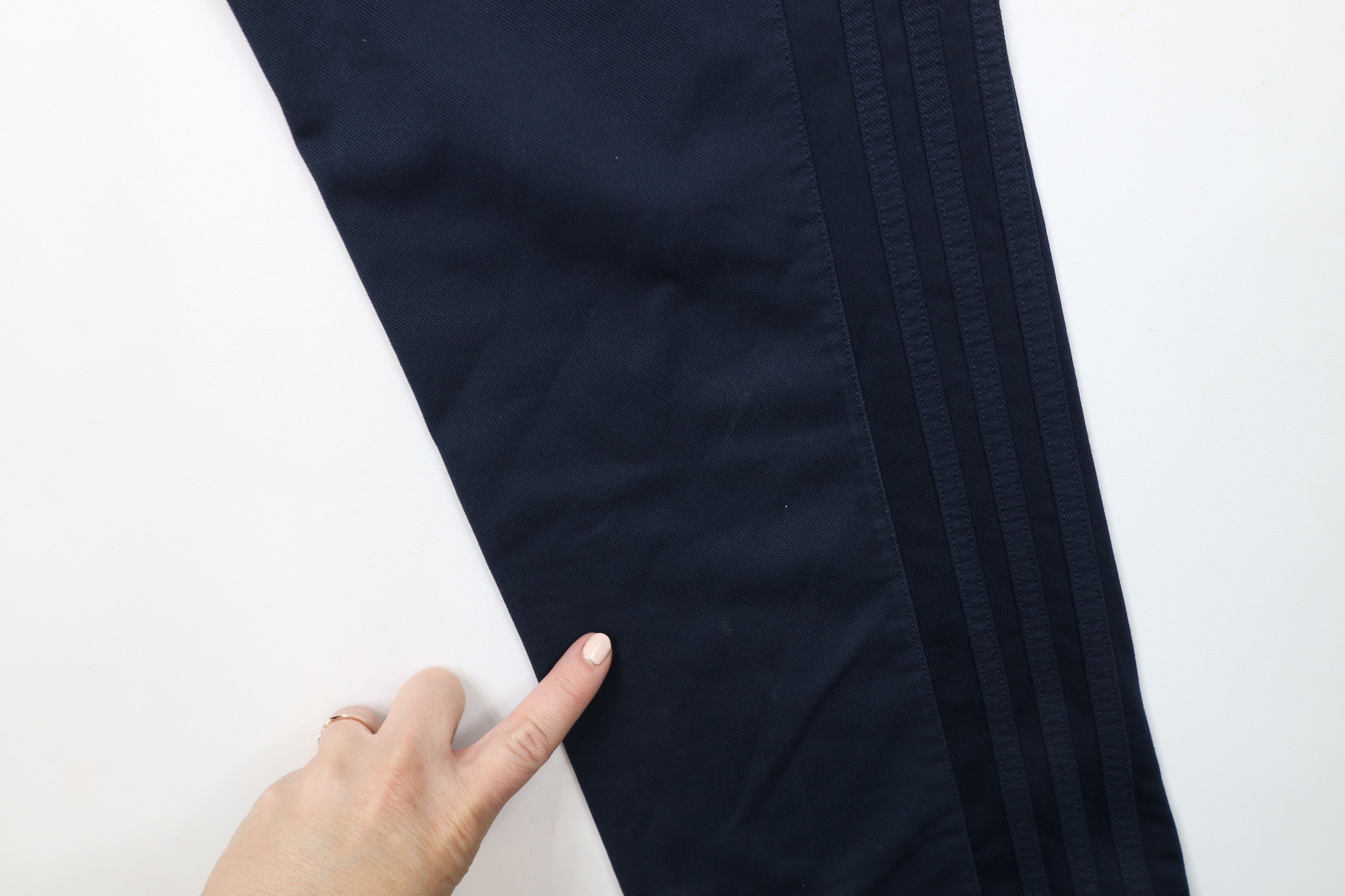 Adidas × Vintage Vintage Adidas Spell Striped Wide Leg Sweatpants Pants Blue Size US 34 / EU 50 - 14 Thumbnail