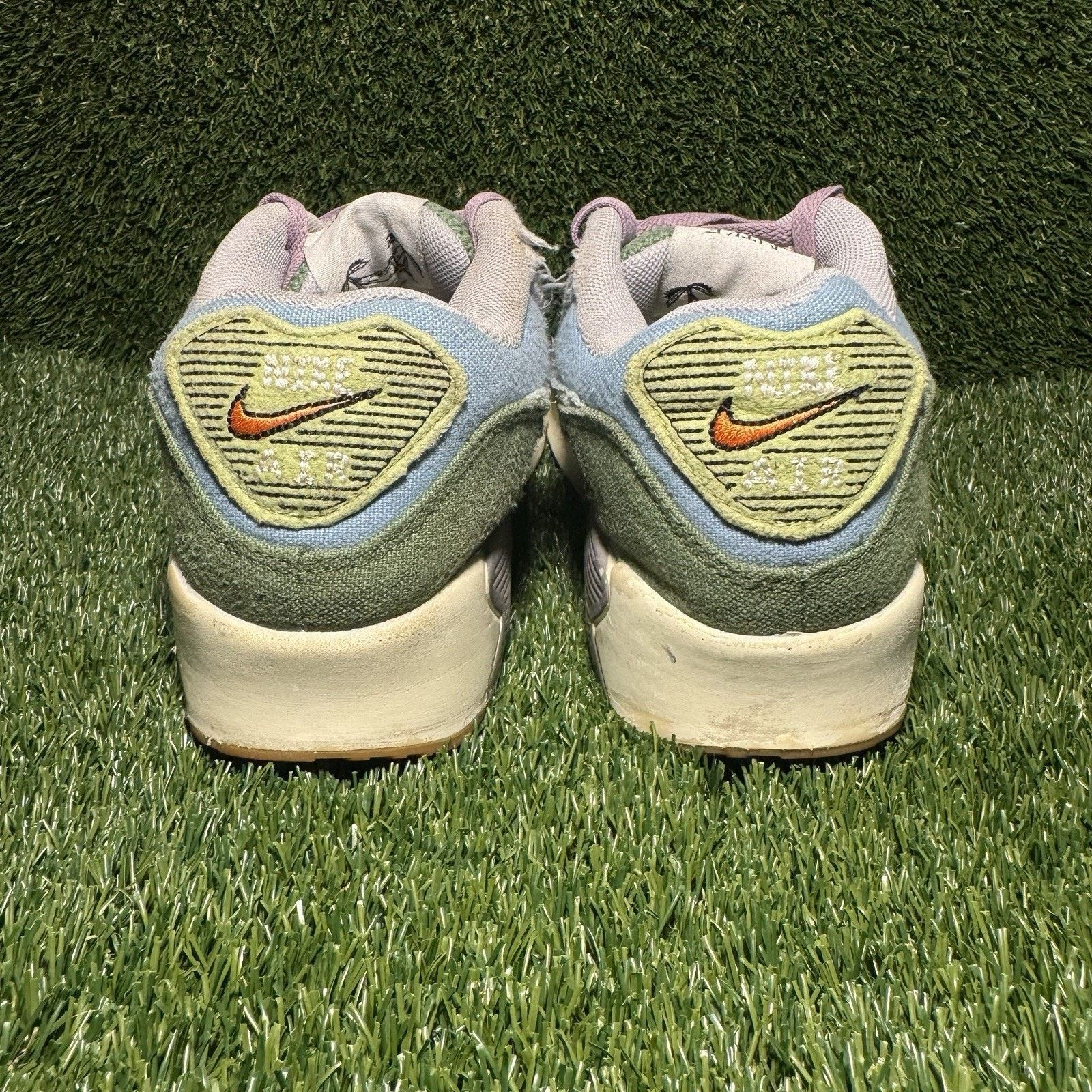 Nike Size 7 (GS) - Nike Air Max 90 SE Low Sun Club Blue Treeline Size US 7 / EU 40 - 7 Thumbnail
