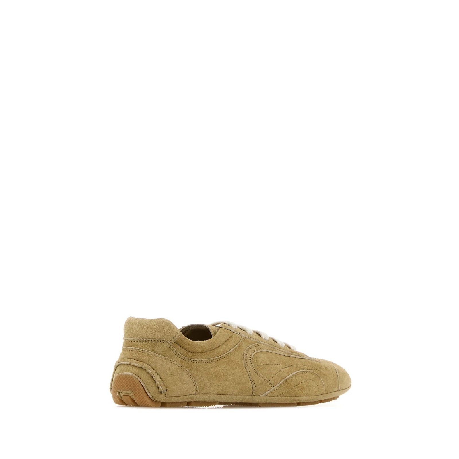 Prada PRADA Montecarlo $1120 Ecru Suede Sneakers New & Authentic ( Size US 9 / IT 39 - 3 Thumbnail