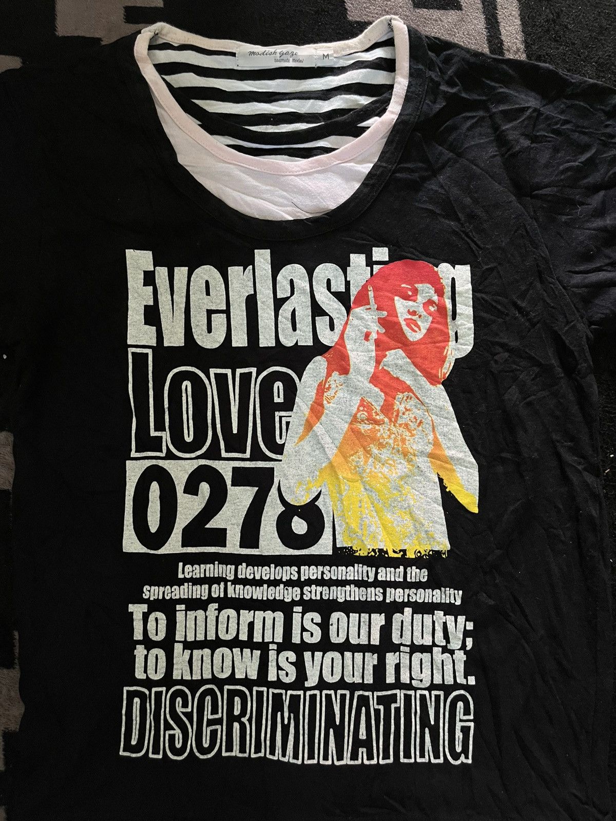 Hysteric Glamour Modish gage poem 3layers tshirt Size US M / EU 48-50 / 2 - 2 Thumbnail