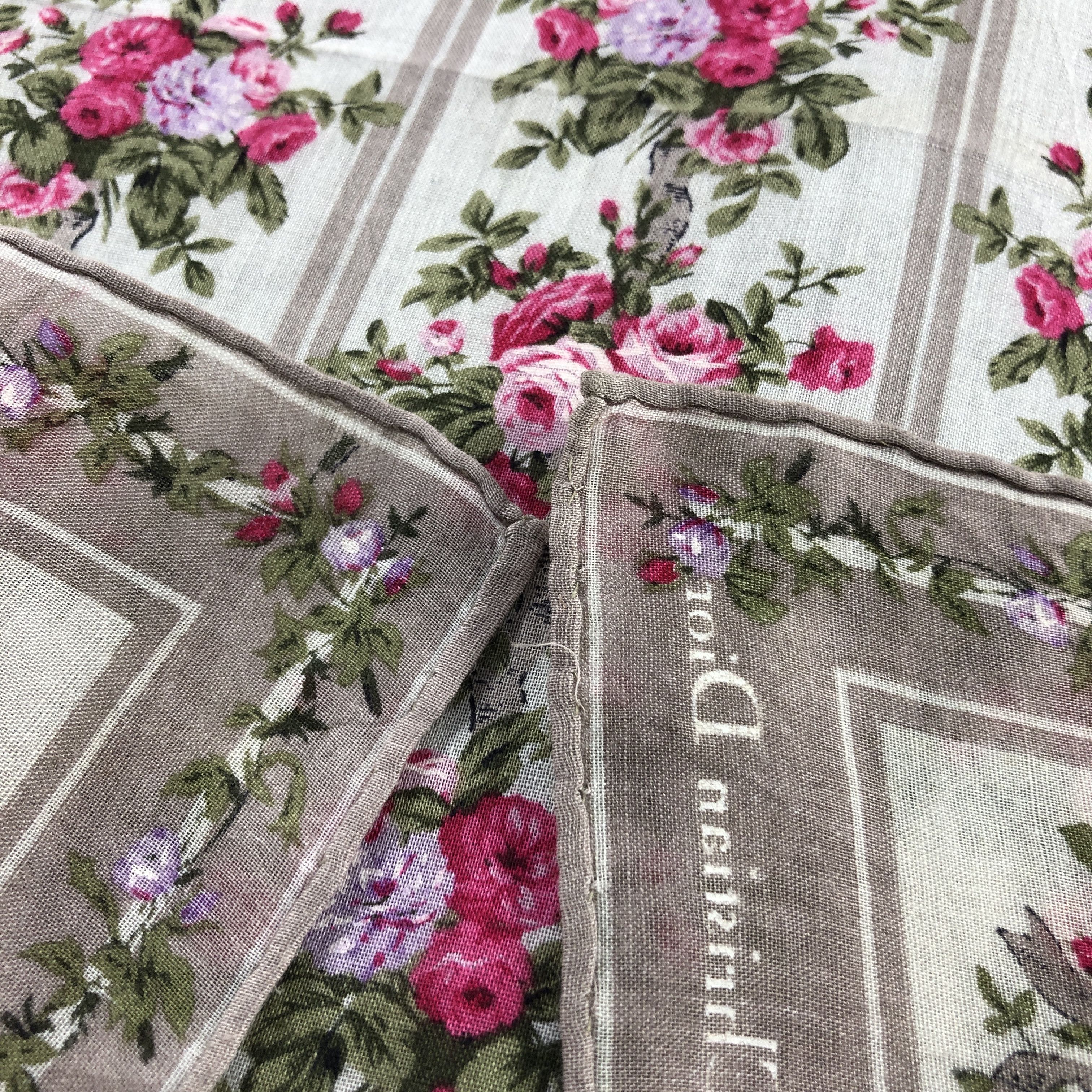 Christian Dior Monsieur Christian Dior Handkerchief Neckerchief Bandana H2773 Size ONE SIZE - 5 Thumbnail