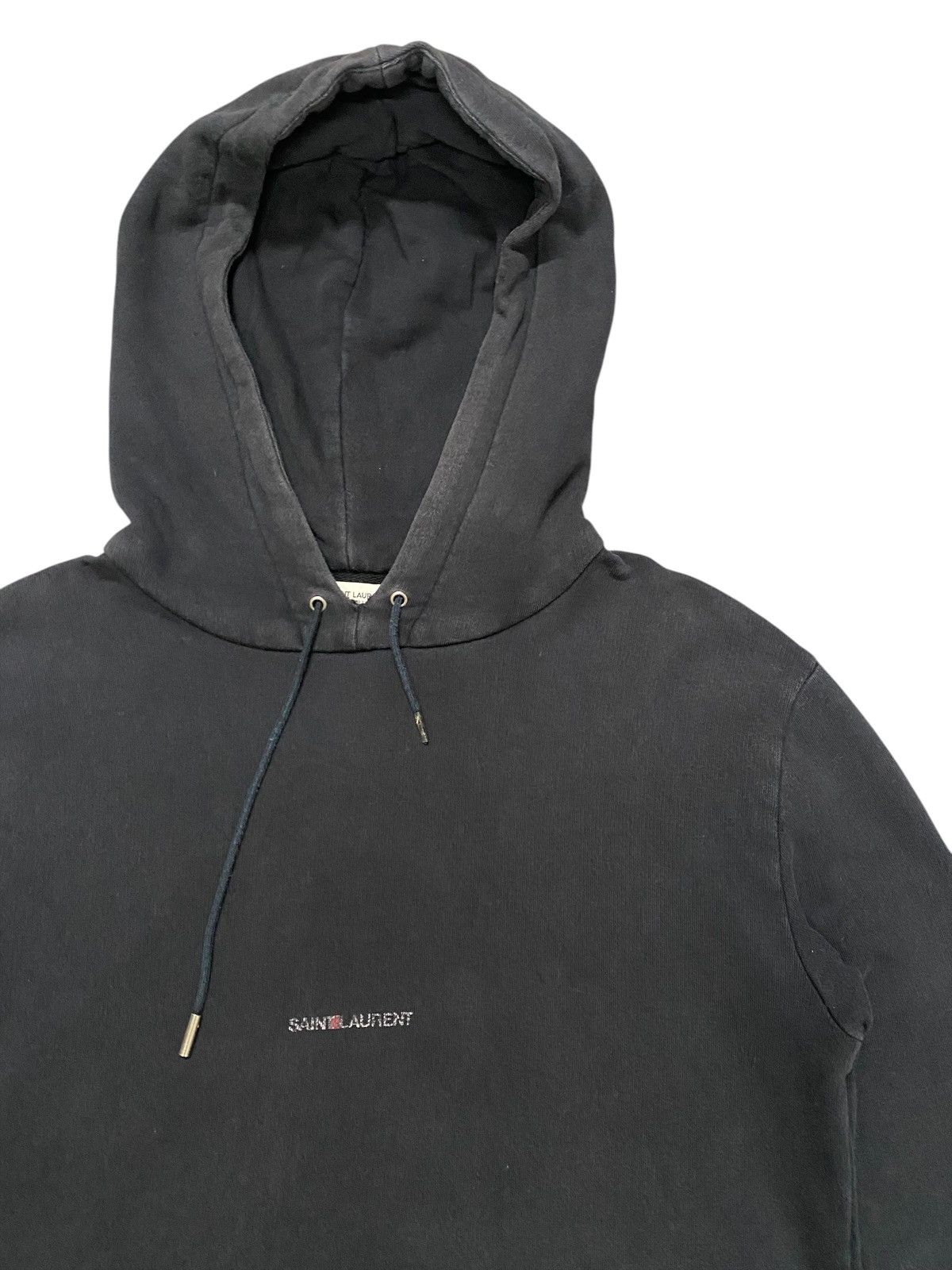 Saint Laurent Paris Saint Laurent centre small logo sunfaded hoodie Size US XS / EU 42 / 0 - 6 Thumbnail