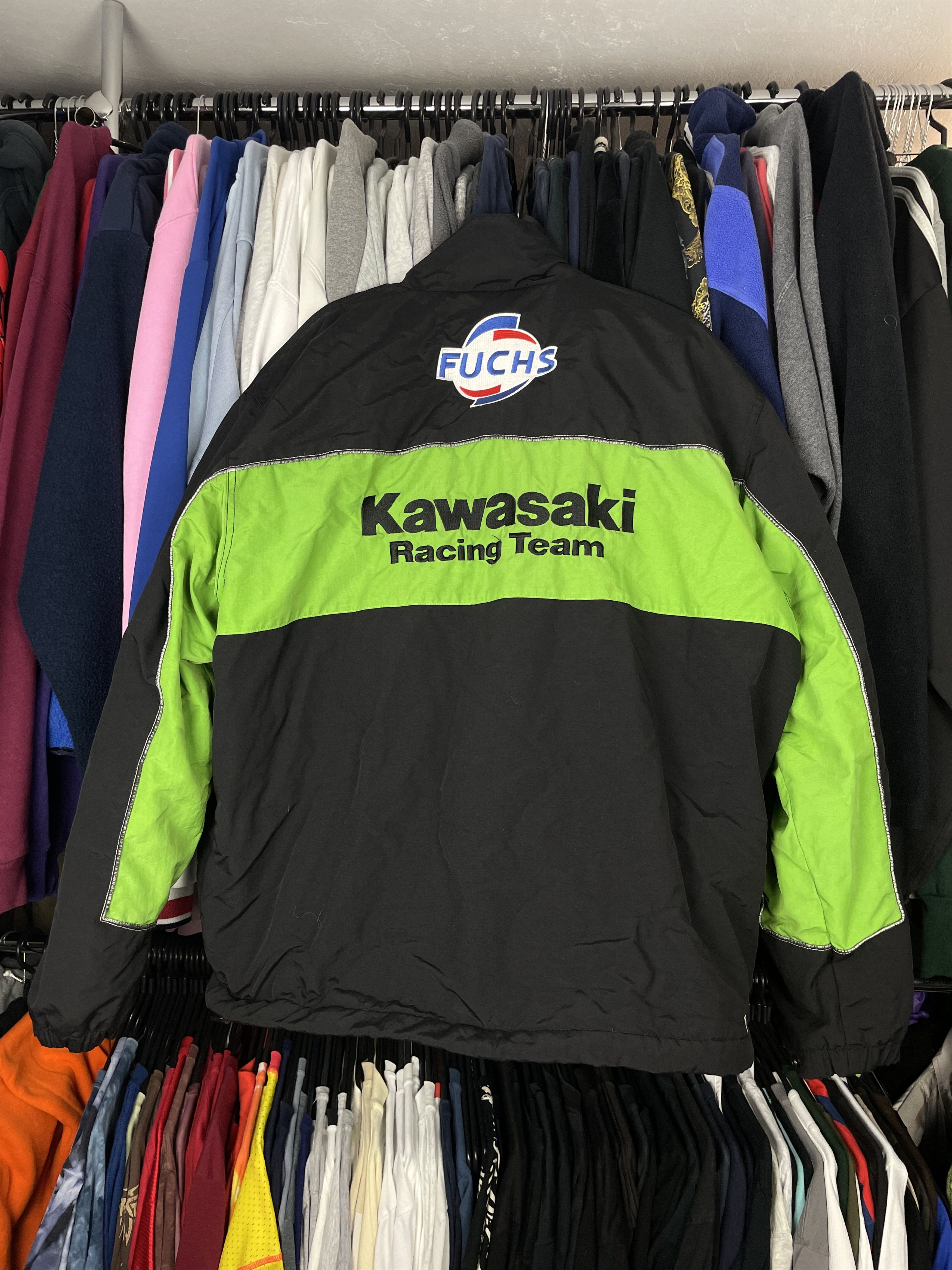 Japanese Brand × Vintage Kawasaki racing jacket vintage Motogp rare 90s 00s motorcycl Size US XL / EU 56 / 4 - 2 Thumbnail