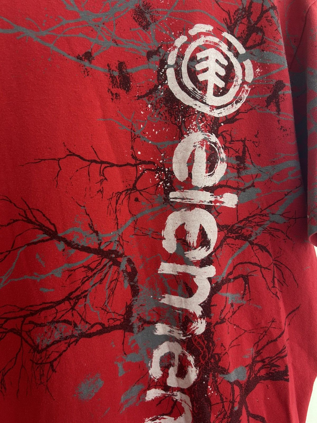 Element Vintage Element Skateboards Tree Graphic Red T-shirt Size US M / EU 48-50 / 2 - 3 Thumbnail