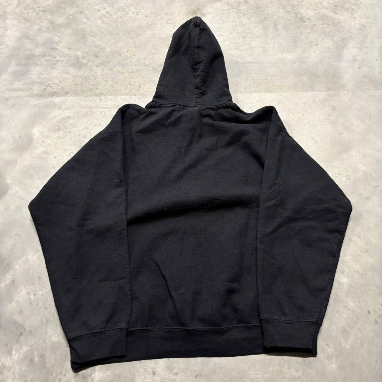 Russell Athletic × Vintage Crazy Vintage Y2K/2000s Black Blank Russell Style Essential Hoodie! Size US L / EU 52-54 / 3 - 8 Thumbnail