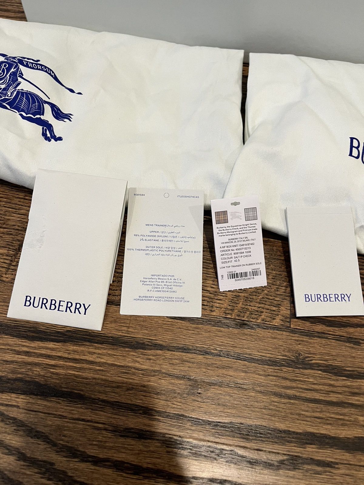 Burberry Burberry Check Knit Box Sneakers Size US 9.5 / EU 42-43 - 22 Thumbnail