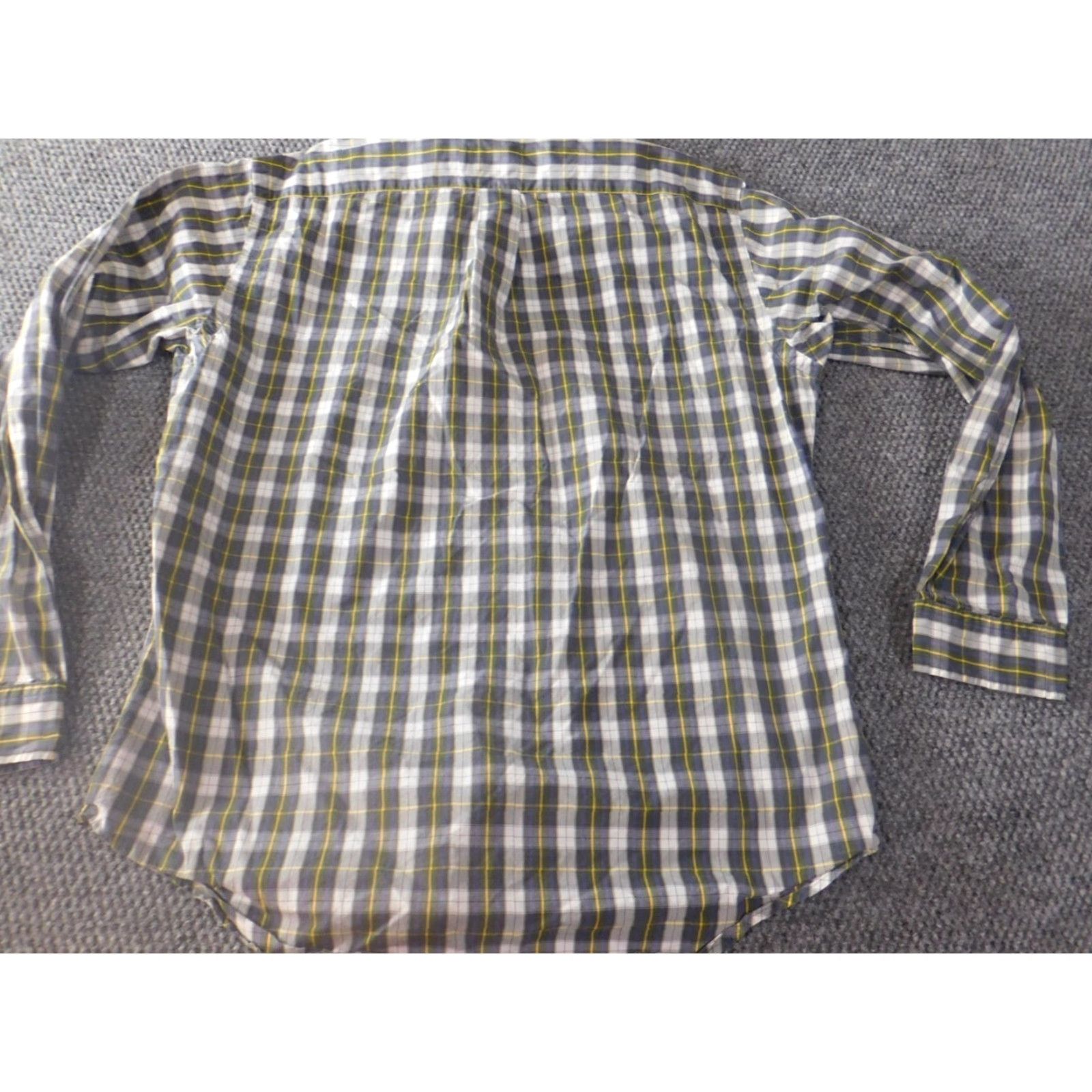 Vintage American Living Shirt Mens Medium Blue Plaid Button-Down Collar Long Sleeve Casual Cotton Knit with Pockets Size US M / EU 48-50 / 2 - 7 Thumbnail