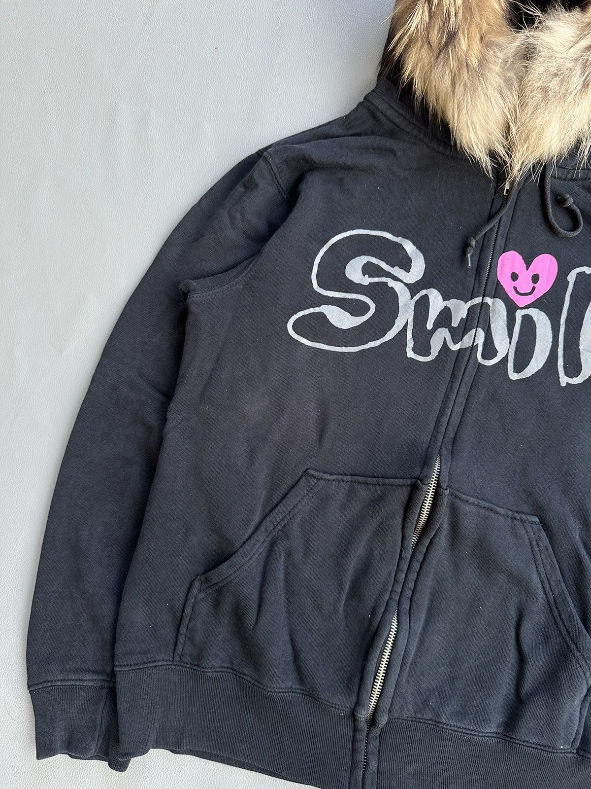 20471120 AYUMI HAMASAKI SMILE HOPE AND PEACE ZIP FUR HOODIE Size US M / EU 48-50 / 2 - 4 Thumbnail