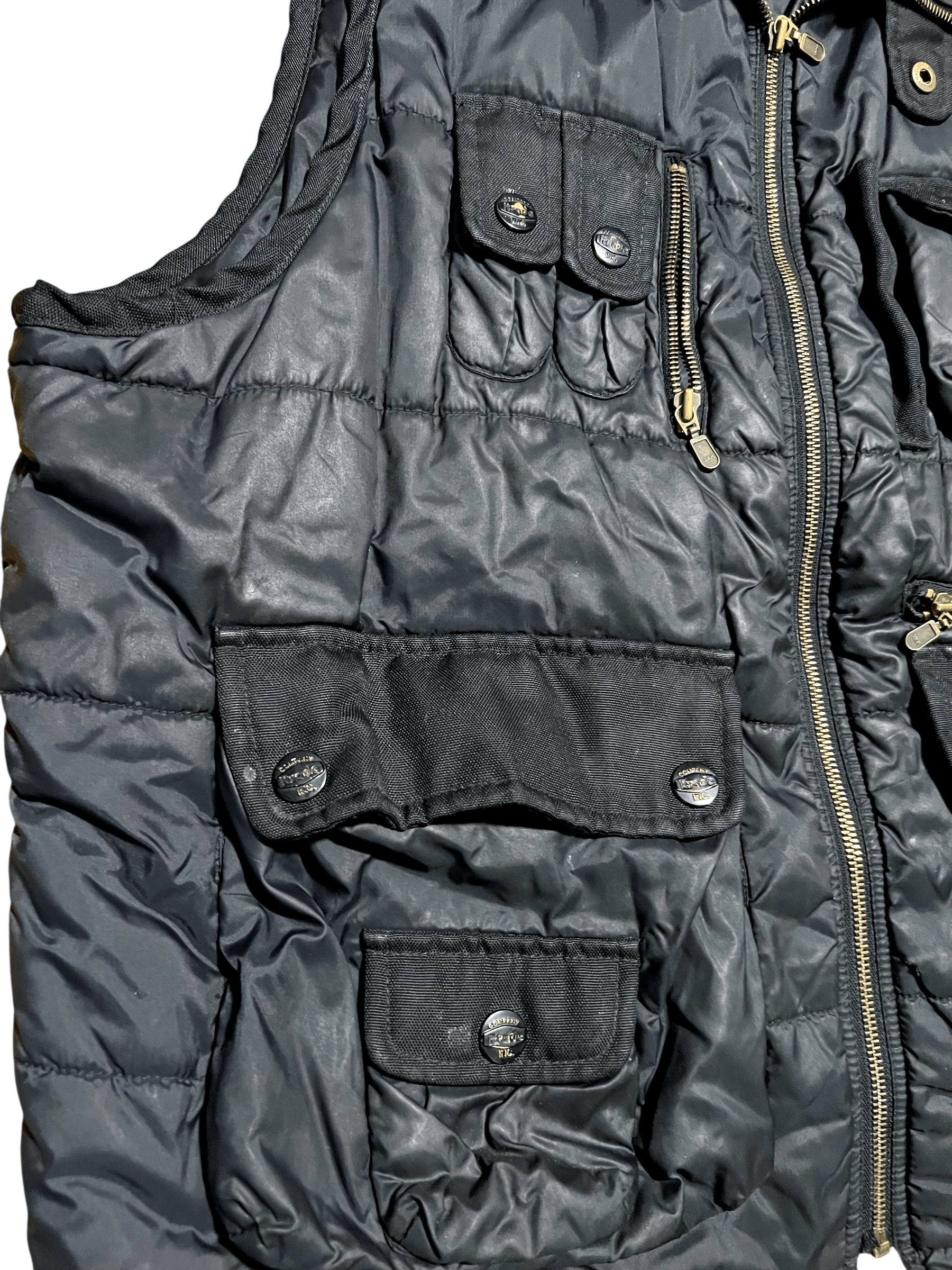 Other Him Jackets Y2K Full Zip Black Cargo Jacket Vest Size US XXL / EU 58 / 5 - 3 Thumbnail