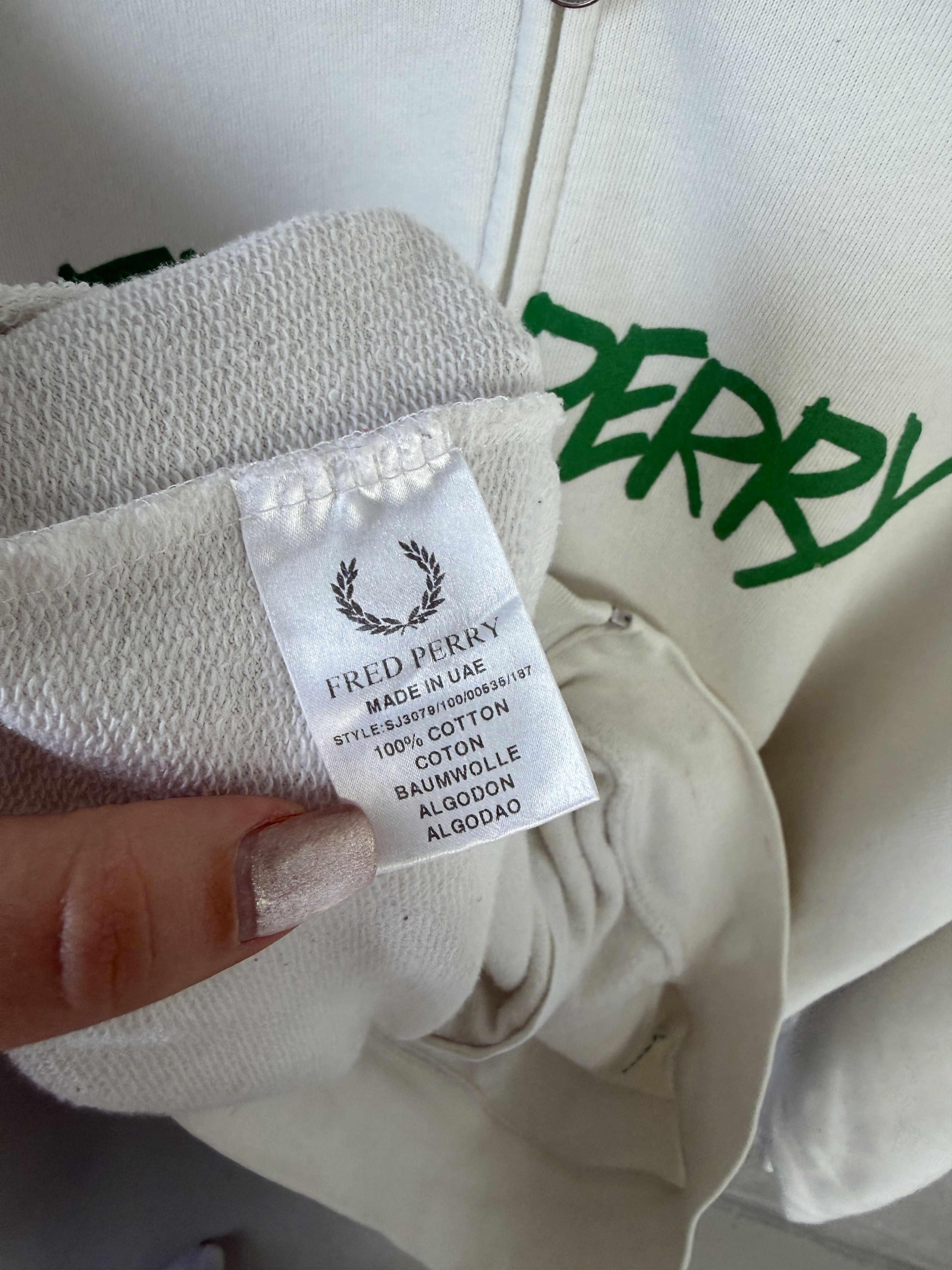 Fred Perry Fred Perry big logo zip-up hoodie casual skate rap Size US XL / EU 56 / 4 - 5 Thumbnail