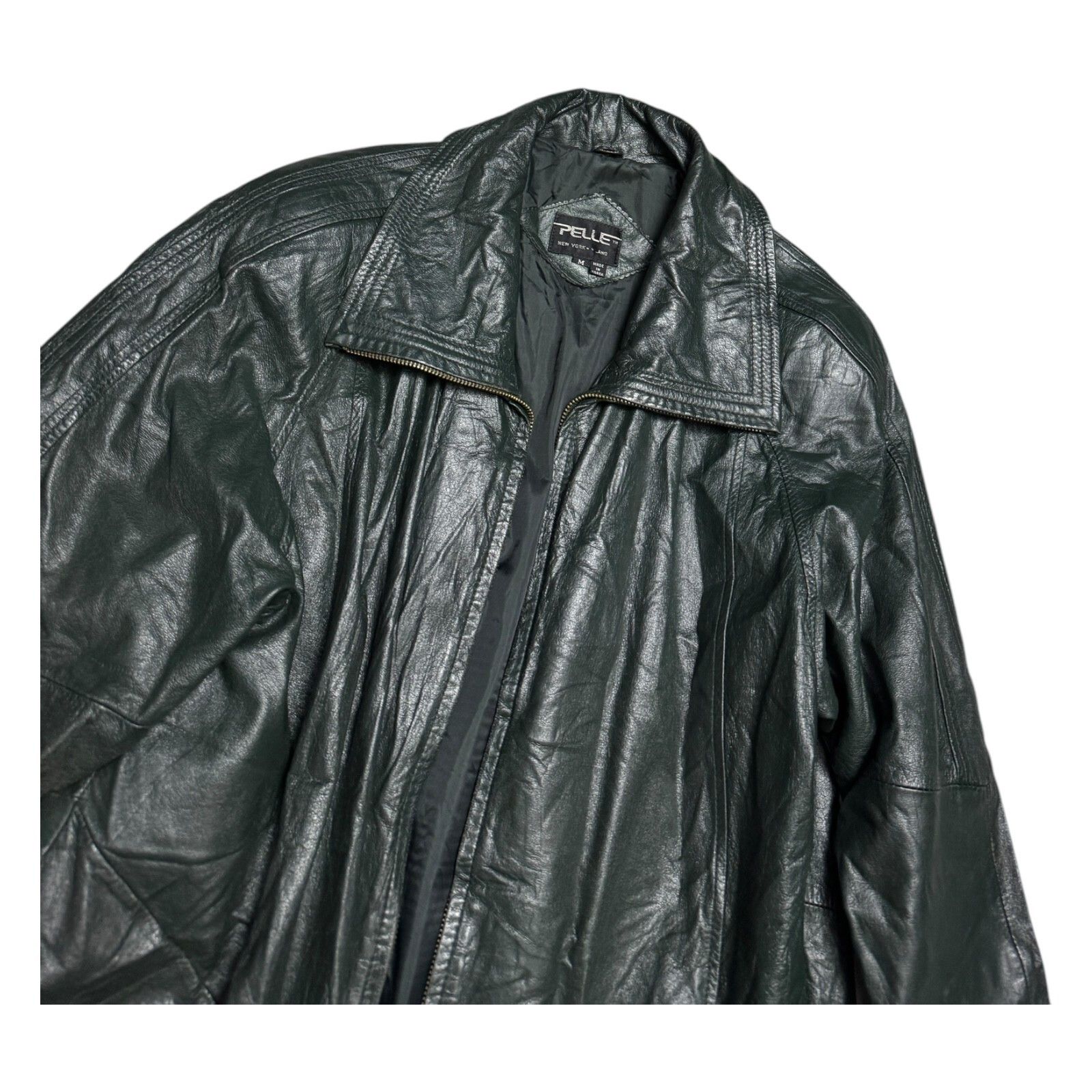 Pelle Pelle VINTAGE PELLE LEATHER Retro Business Coat Jacket Medium Size M / US 6-8 / IT 42-44 - 4 Thumbnail