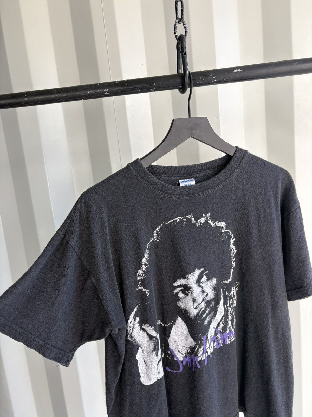 Vintage Vintage Jimi Hendrix Shirt Faded Distressed GRUNGE Band Size US L / EU 52-54 / 3 - 2 Thumbnail