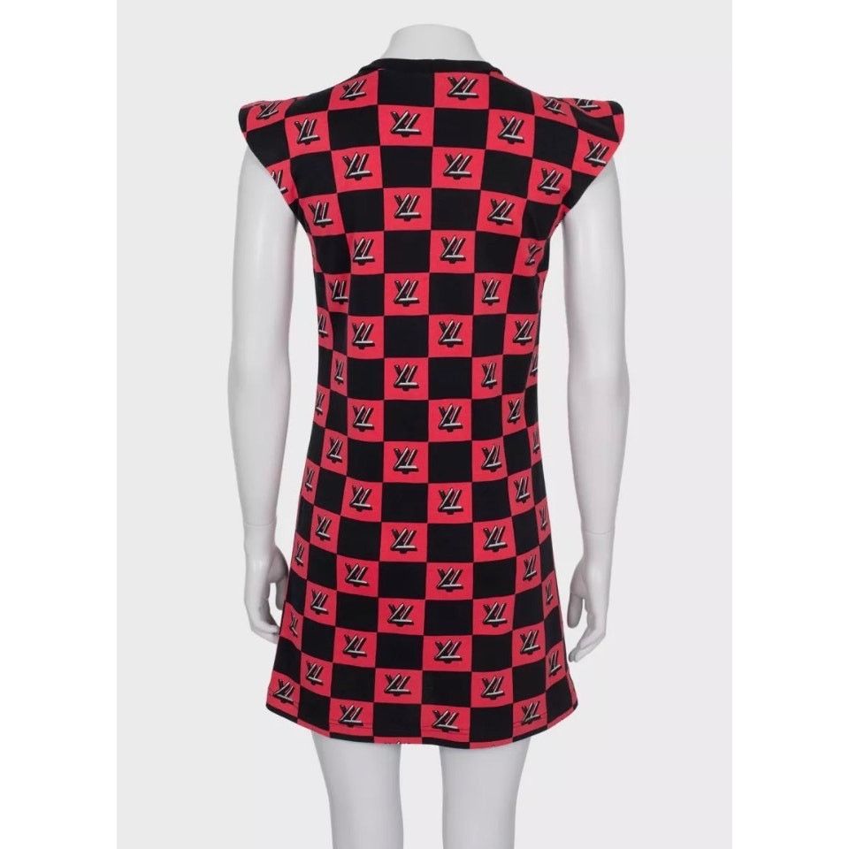 Louis Vuitton Louis Vuitton Monogram Check Cotton Dress - Size XS Size XS / US 0-2 / IT 36-38 - 3 Thumbnail