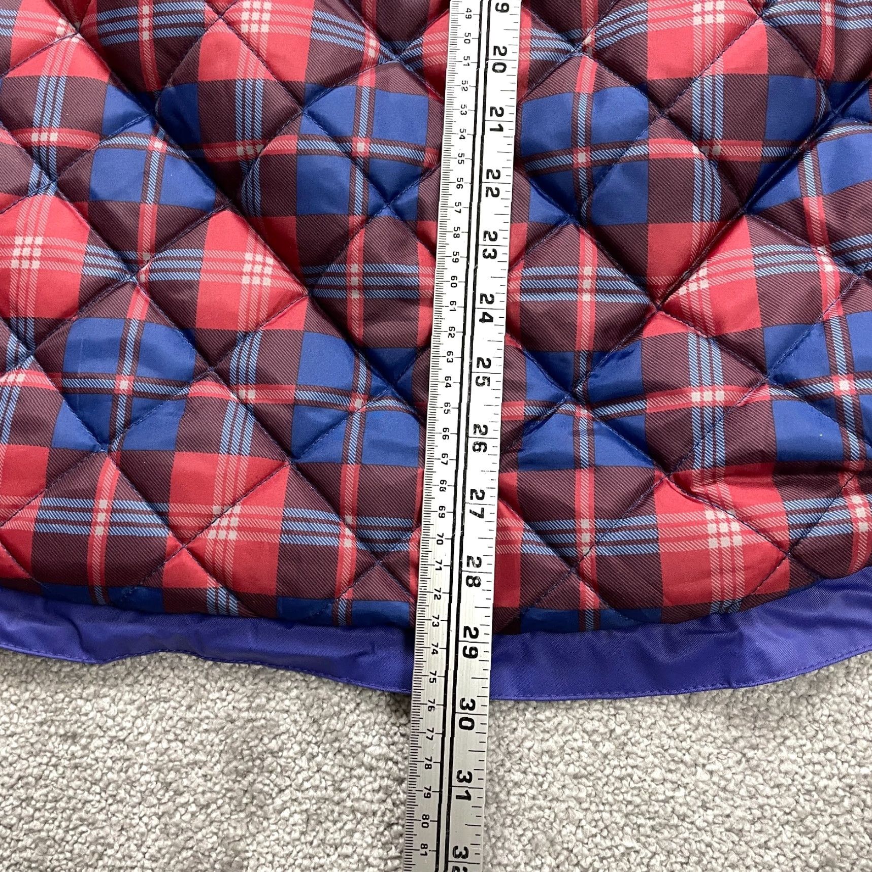 Vintage Scandia Woods Windbreaker Jacket Women Medium Purple Plaid Lined Full Zip Hoodie Size M / US 6-8 / IT 42-44 - 5 Thumbnail