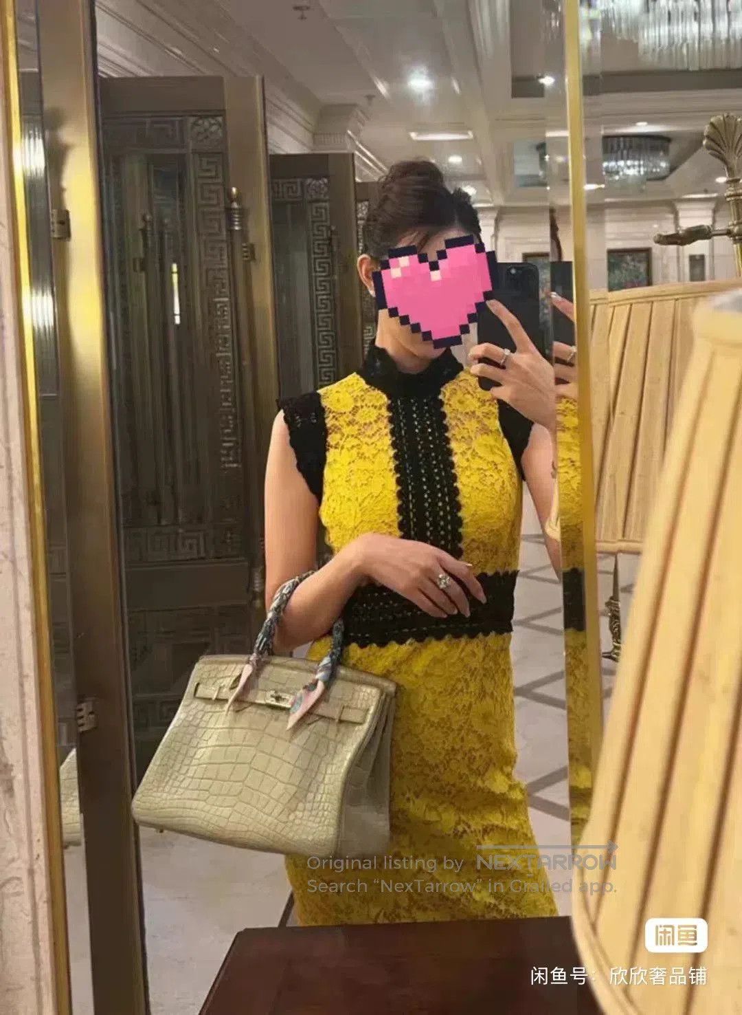 Dolce & Gabbana DG Runway Yellow Lace Dress. Size M / US 6-8 / IT 42-44 - 4 Thumbnail