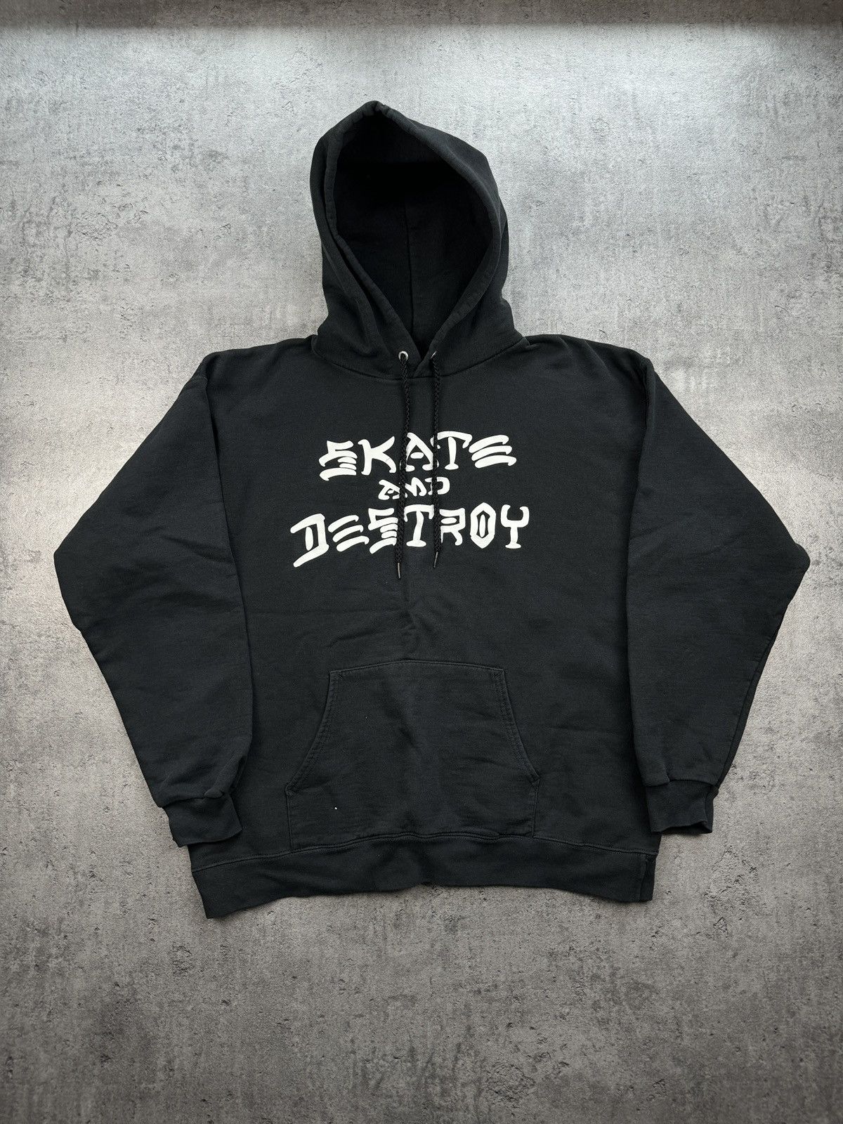 Thrasher × Vintage Thrasher Skate and Destroy rap boxy black hoodie vintage Size US M / EU 48-50 / 2 - 1 Thumbnail