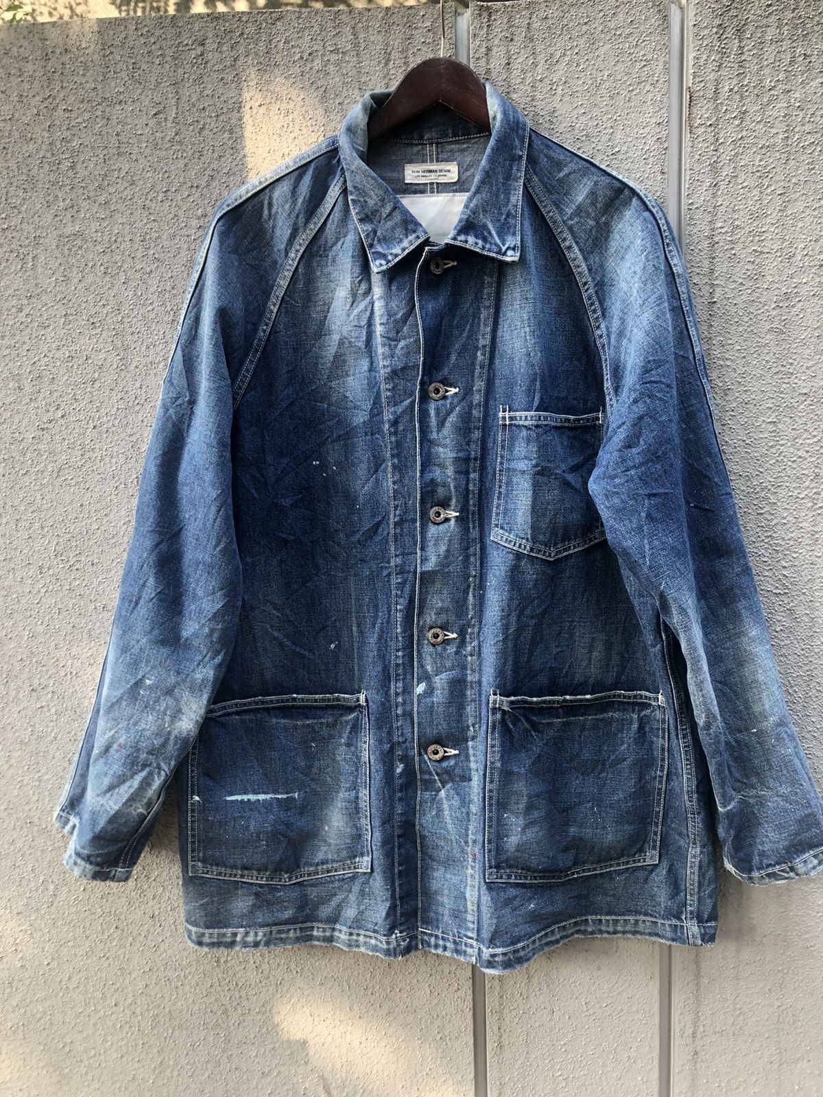 RON HERMAN DENIM デニムジャケット リサイクルコットン ユーズド デニムジャケット｜Ron Herman