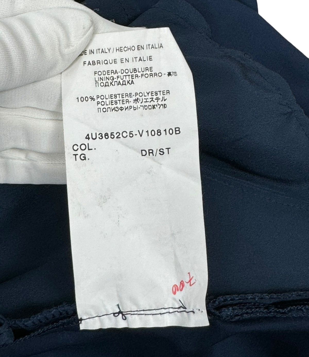 Valentino Valentino Blue Cotton Crystal Detail Straight Formal Pants Size 30" / US 8 / IT 44 - 15 Thumbnail