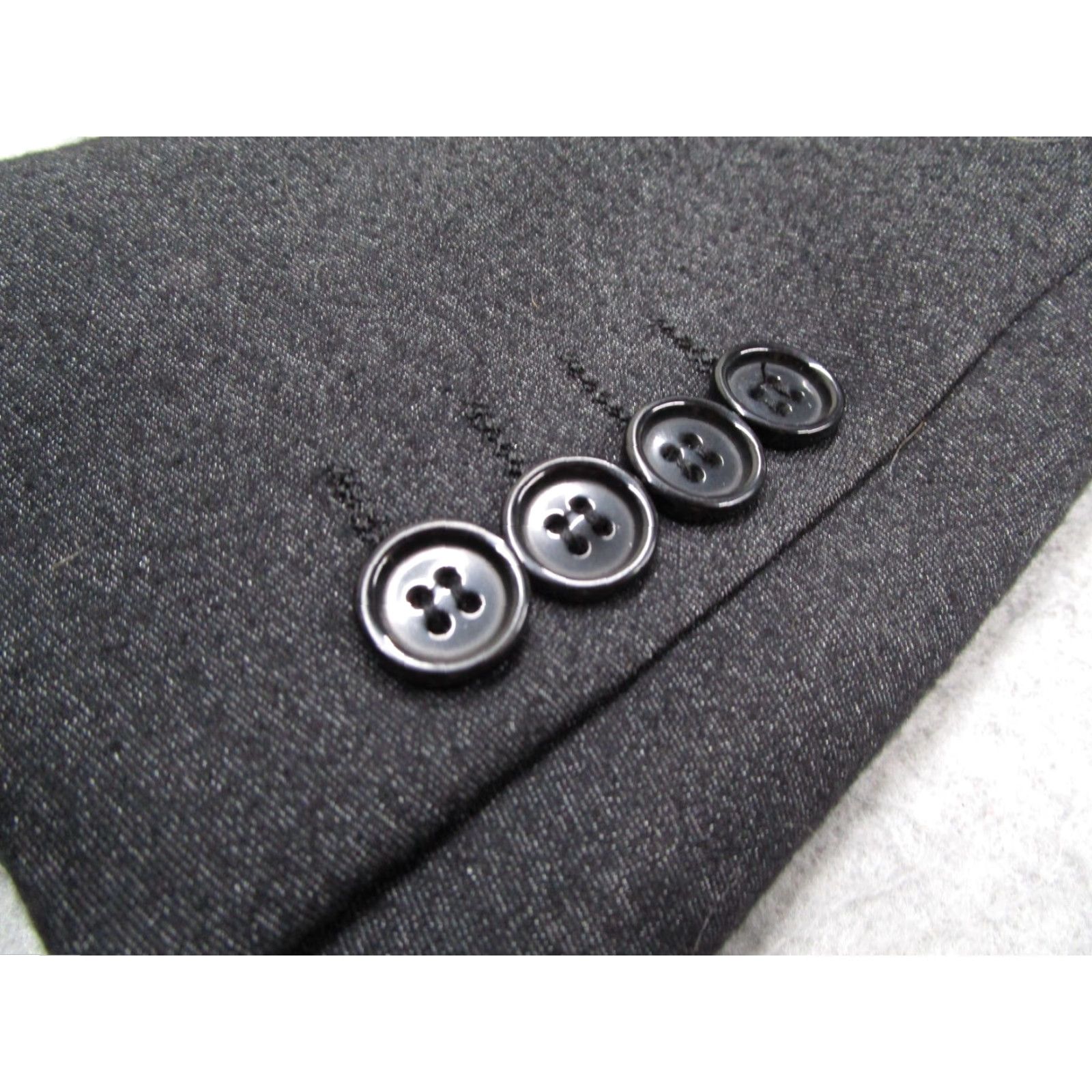 Vintage Haupt Germany Blazer Mens 50 Extra Large Gray Polyester Blend 2 Button Size 42R - 7 Thumbnail