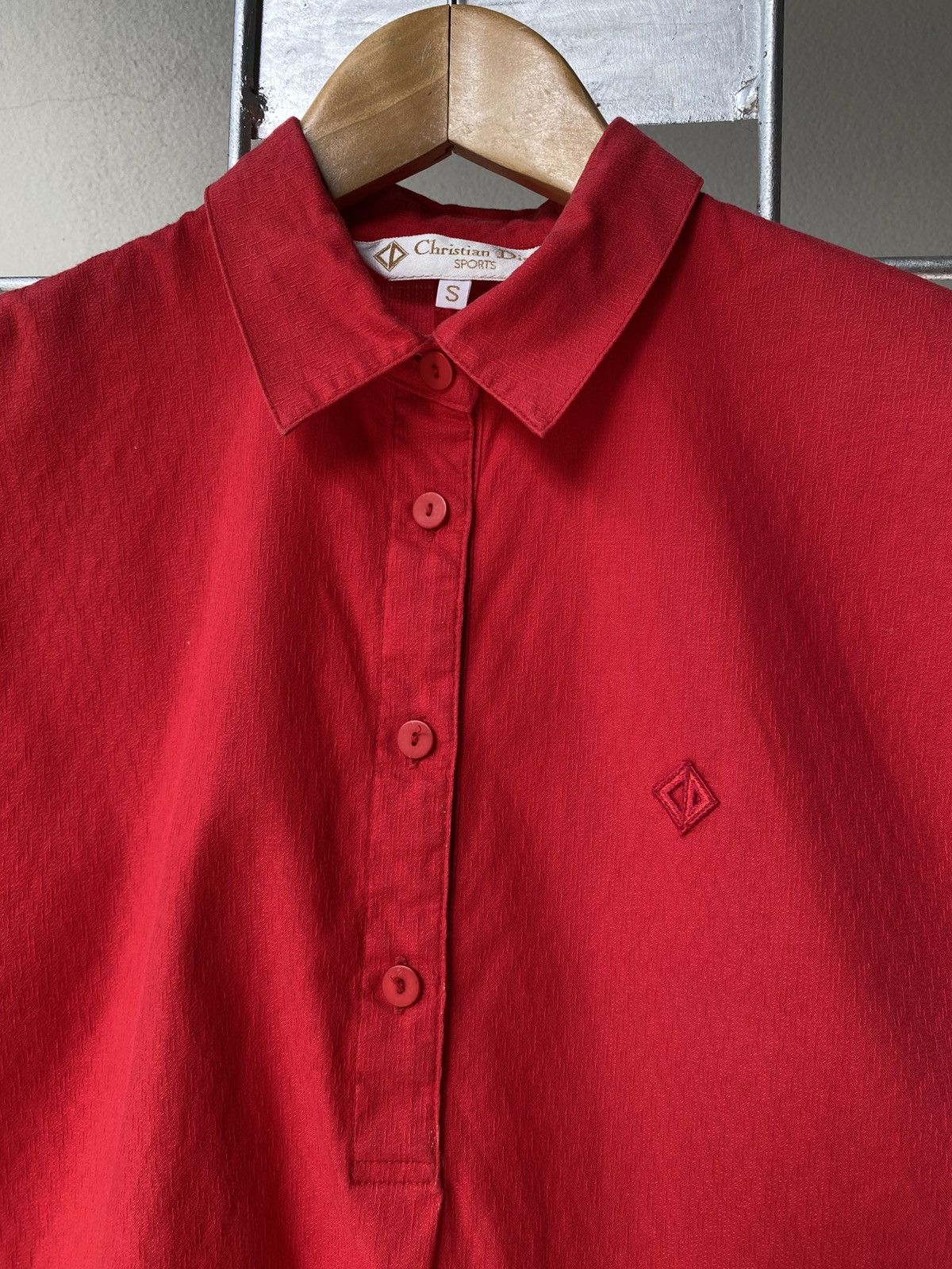 Dior Christian Dior Red Sleeveless Shirt Size S / US 4 / IT 40 - 5 Thumbnail
