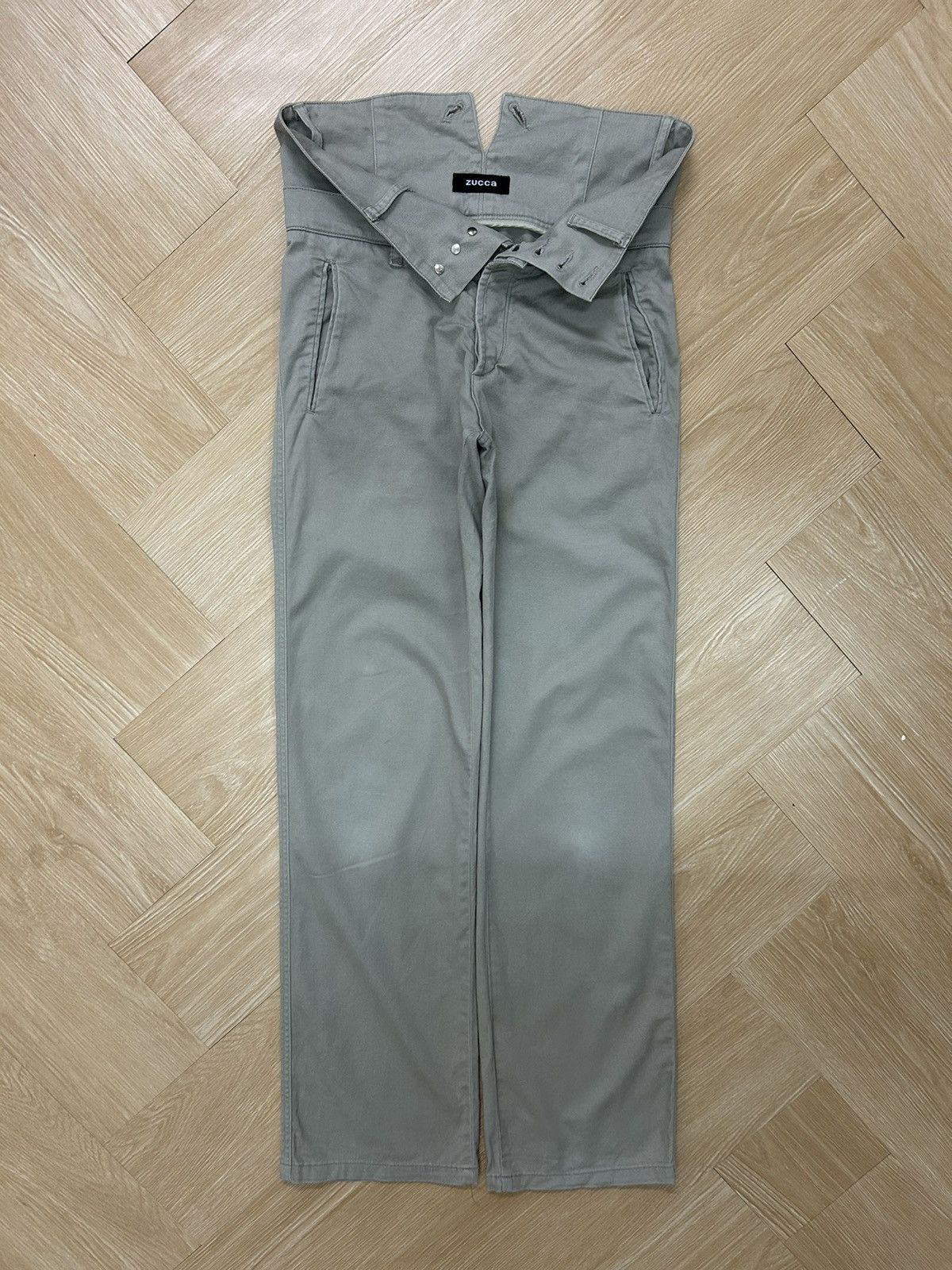 CABANE de ZUCCa × Issey Miyake × Zucca Vintage Zucca Double Waist Pants by Issey Miyake Size US 30 / EU 46 - 1 Thumbnail