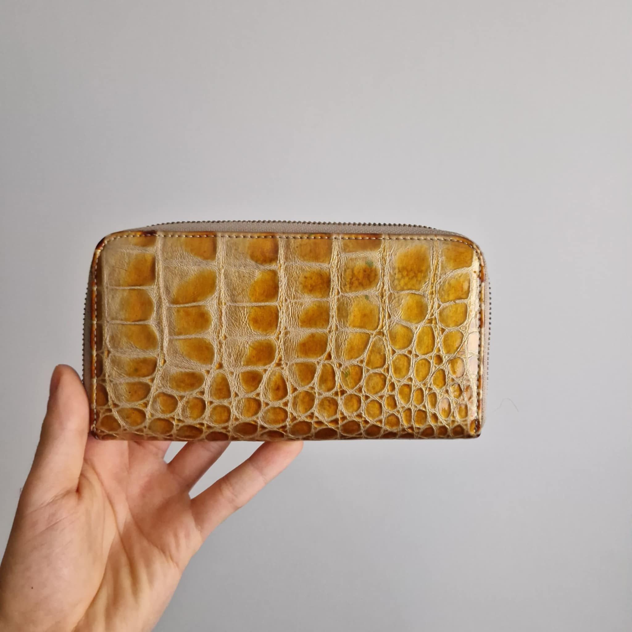 Max Mara Vintage Max Mara Crocodile-Effect Wallet Size ONE SIZE - 3 Thumbnail