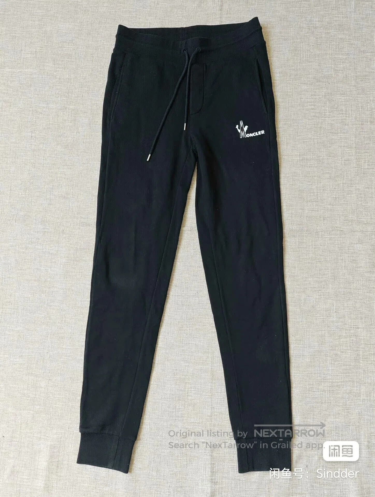 Moncler Men's Black Sweatpants.