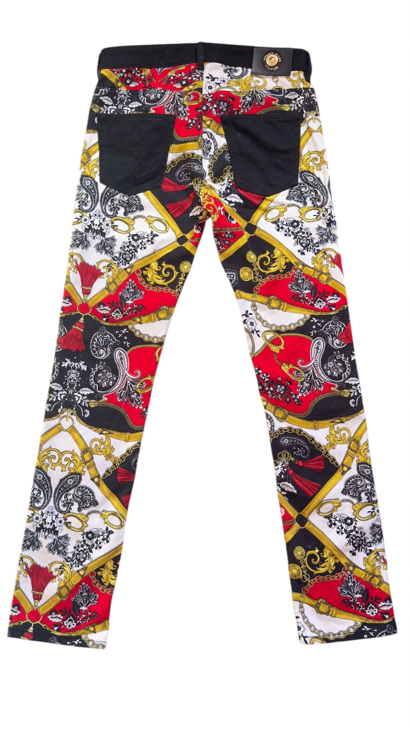 Versace Jeans Couture 🔥 Versace Rare Baroque Print Jeans size 31 US like new Size US 31 - 4 Thumbnail